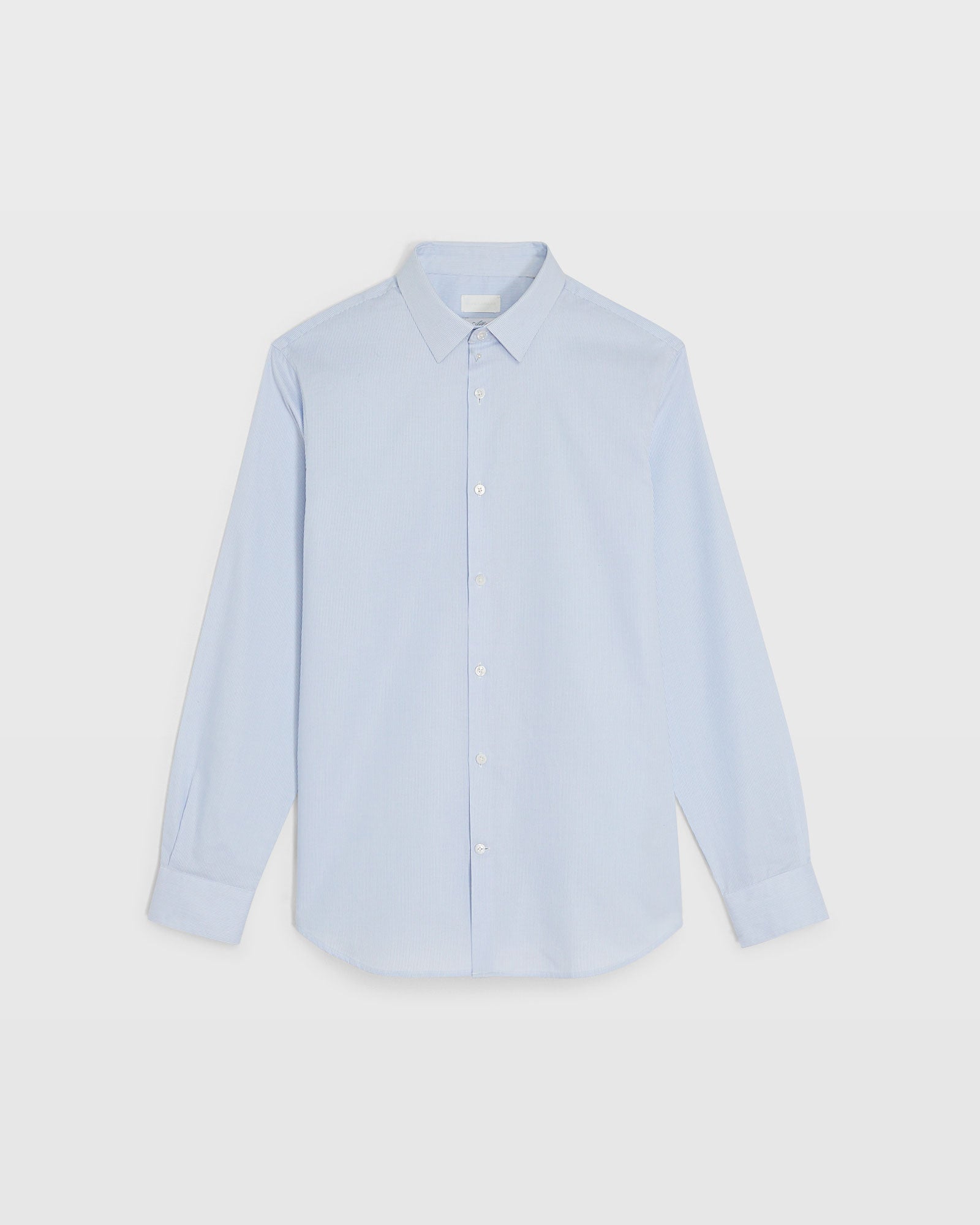 CLUB MONACO - Chemise Albini en coton égyptien - Rayure Bleue