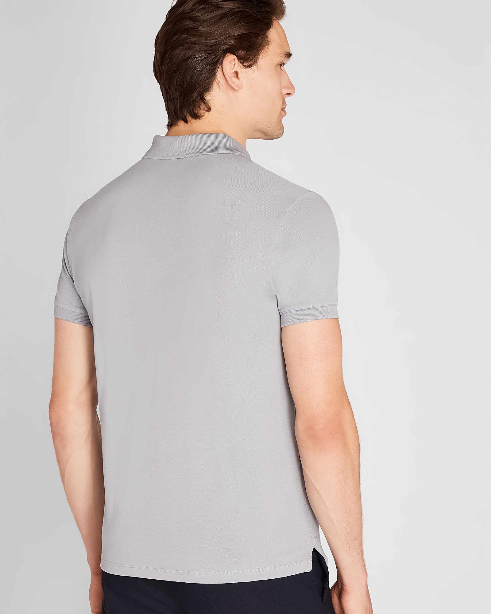 CLUB MONACO - Clean Piqué Polo - Medium Blue