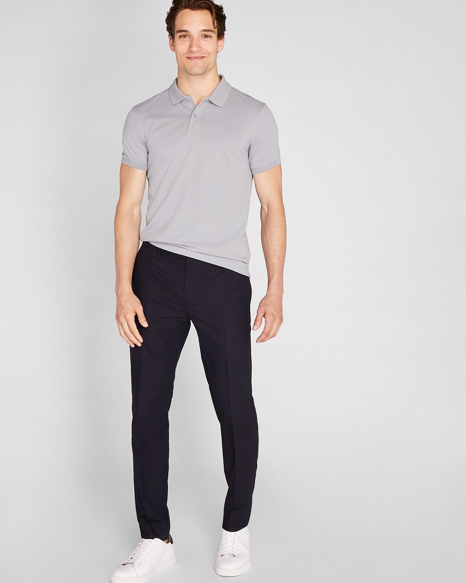 CLUB MONACO - Clean Piqué Polo - Medium Blue