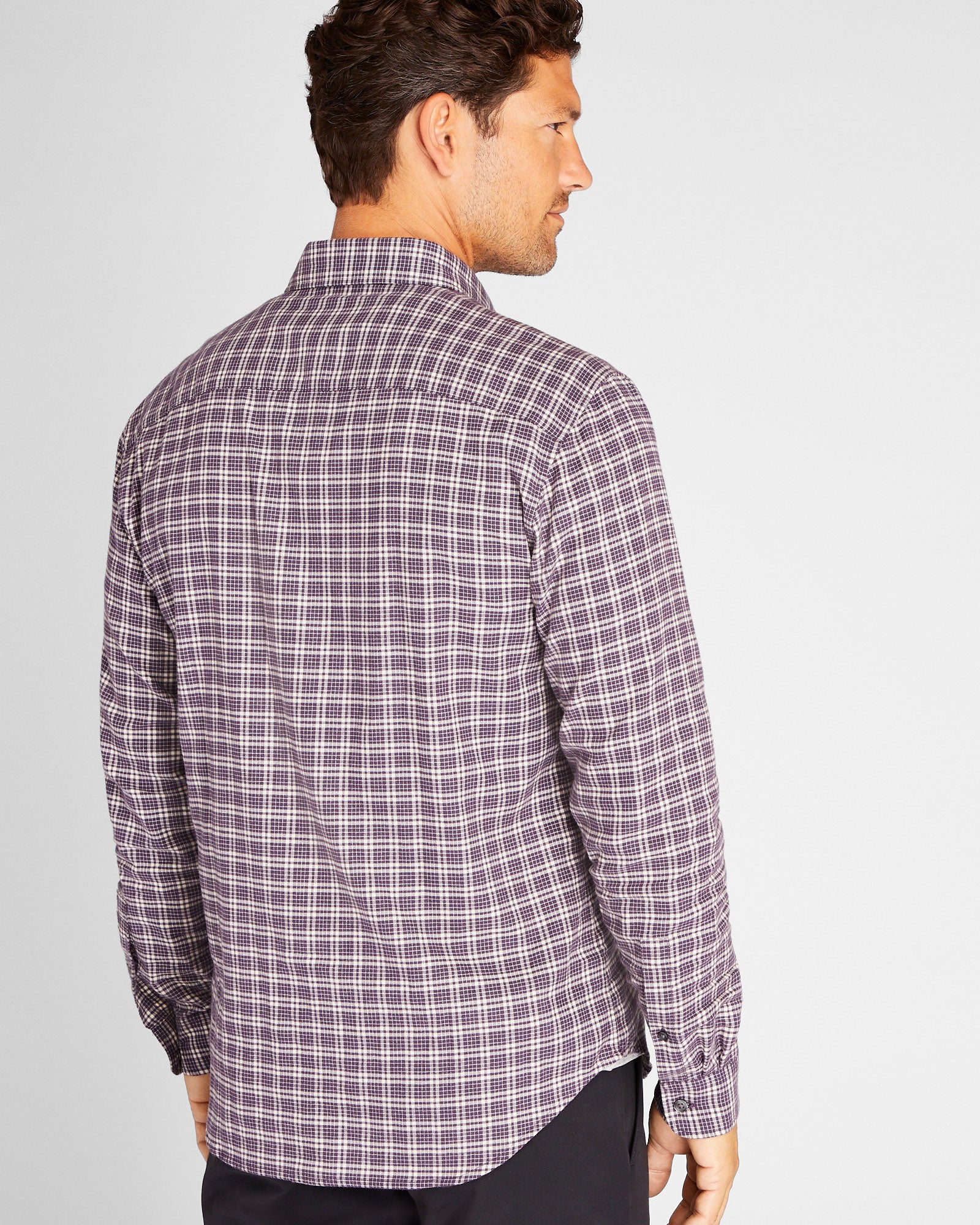 CLUB MONACO - Chemise à carreaux en flanelle - Multi