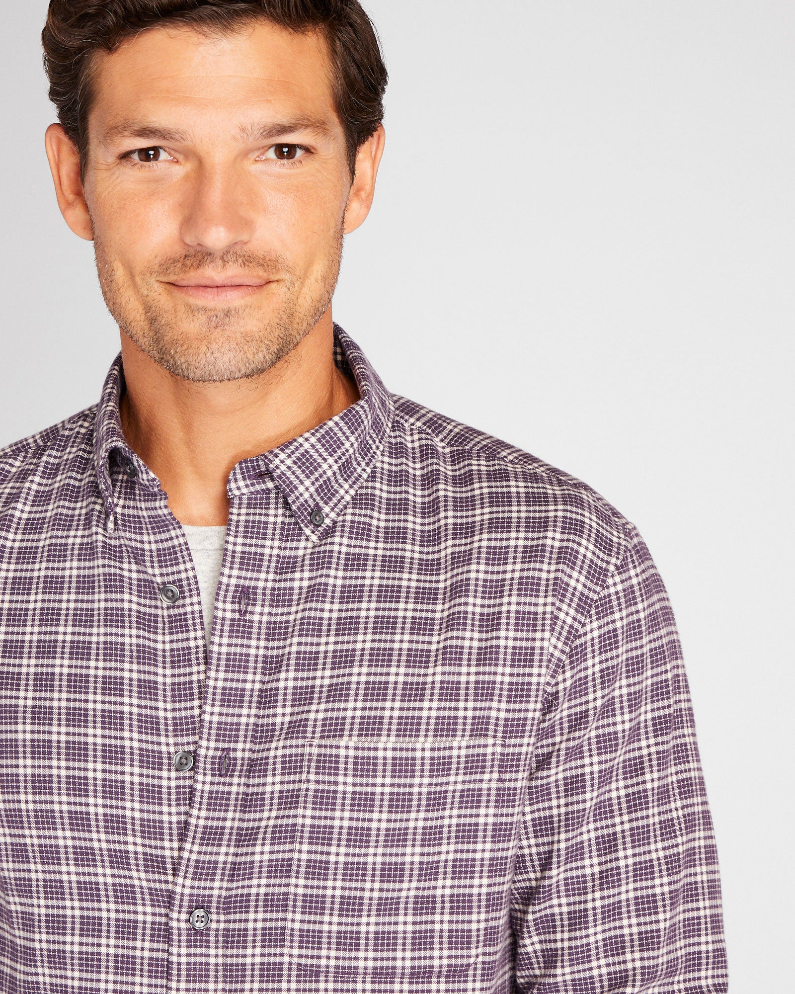 CLUB MONACO - Chemise à carreaux en flanelle - Multi