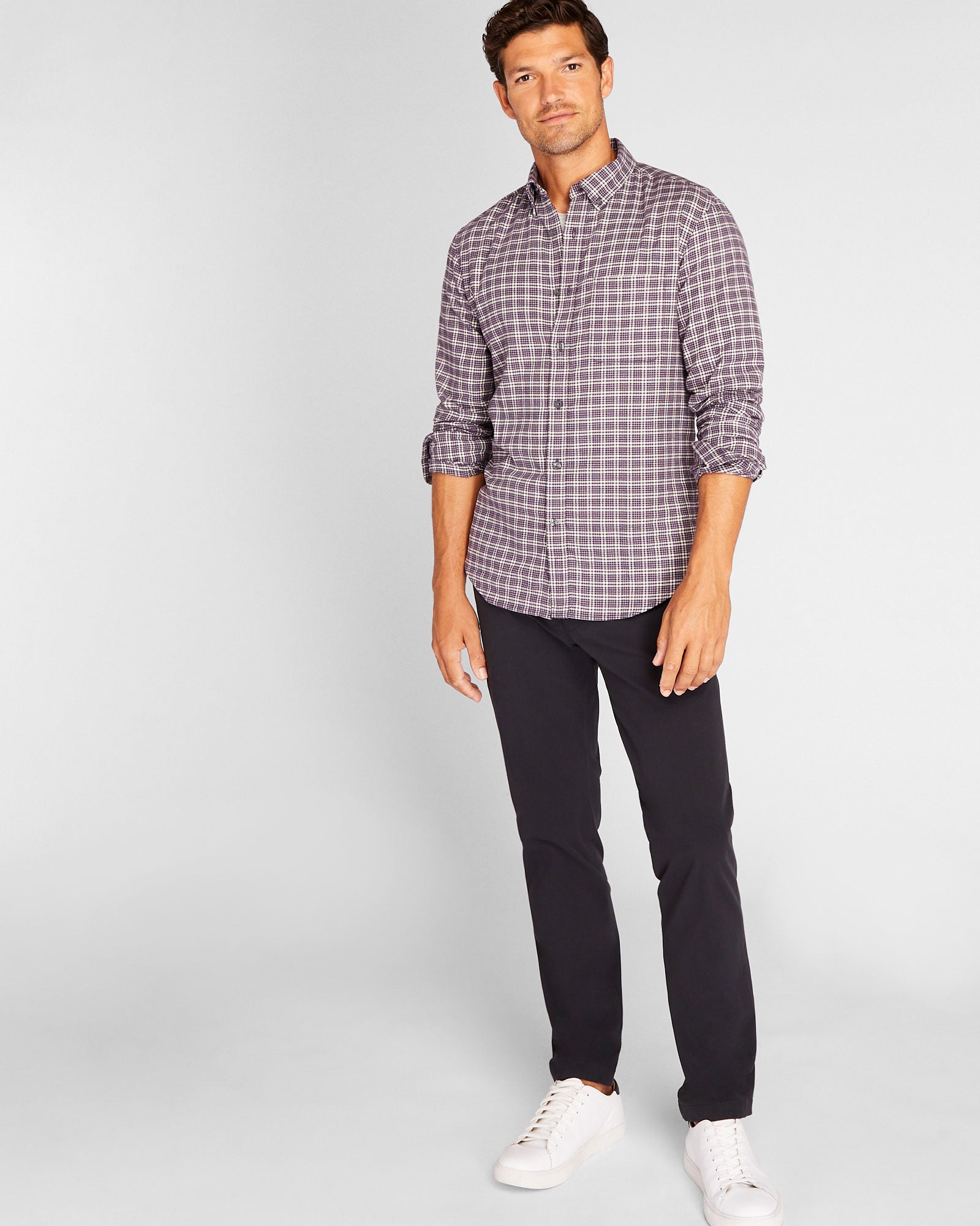 CLUB MONACO - Chemise à carreaux en flanelle - Multi