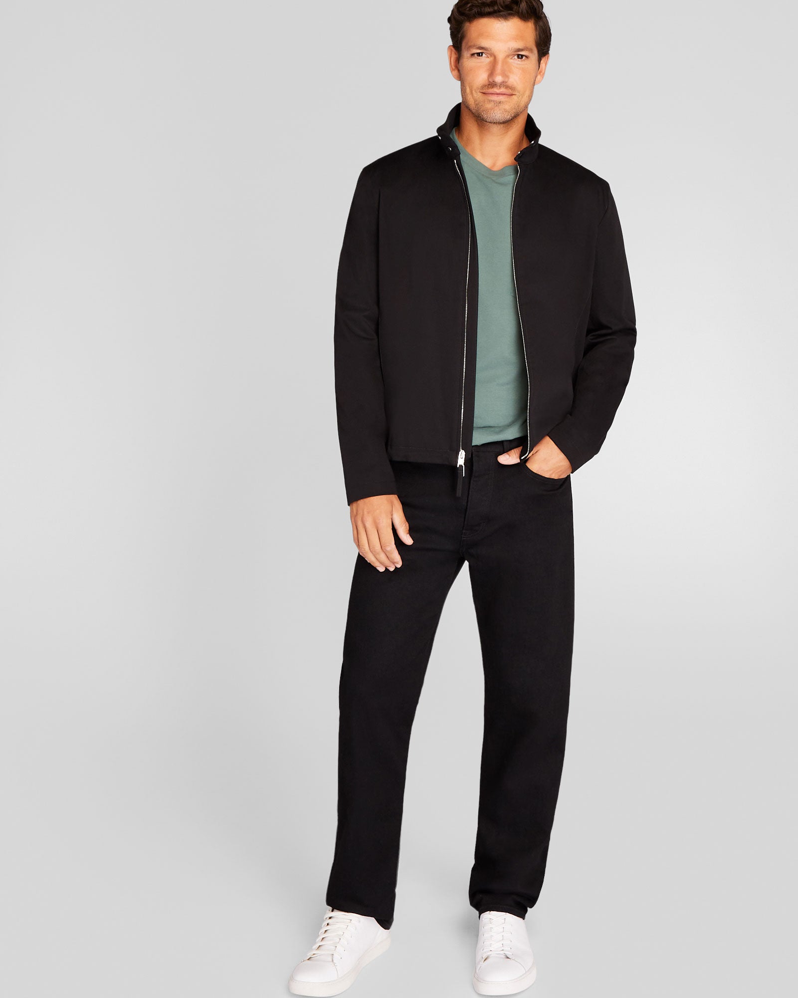 CLUB MONACO - Jean à coupe droite - Noir
