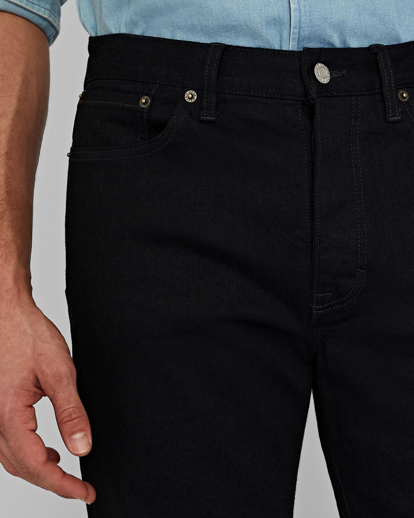 CLUB MONACO - Jean à coupe droite - Noir