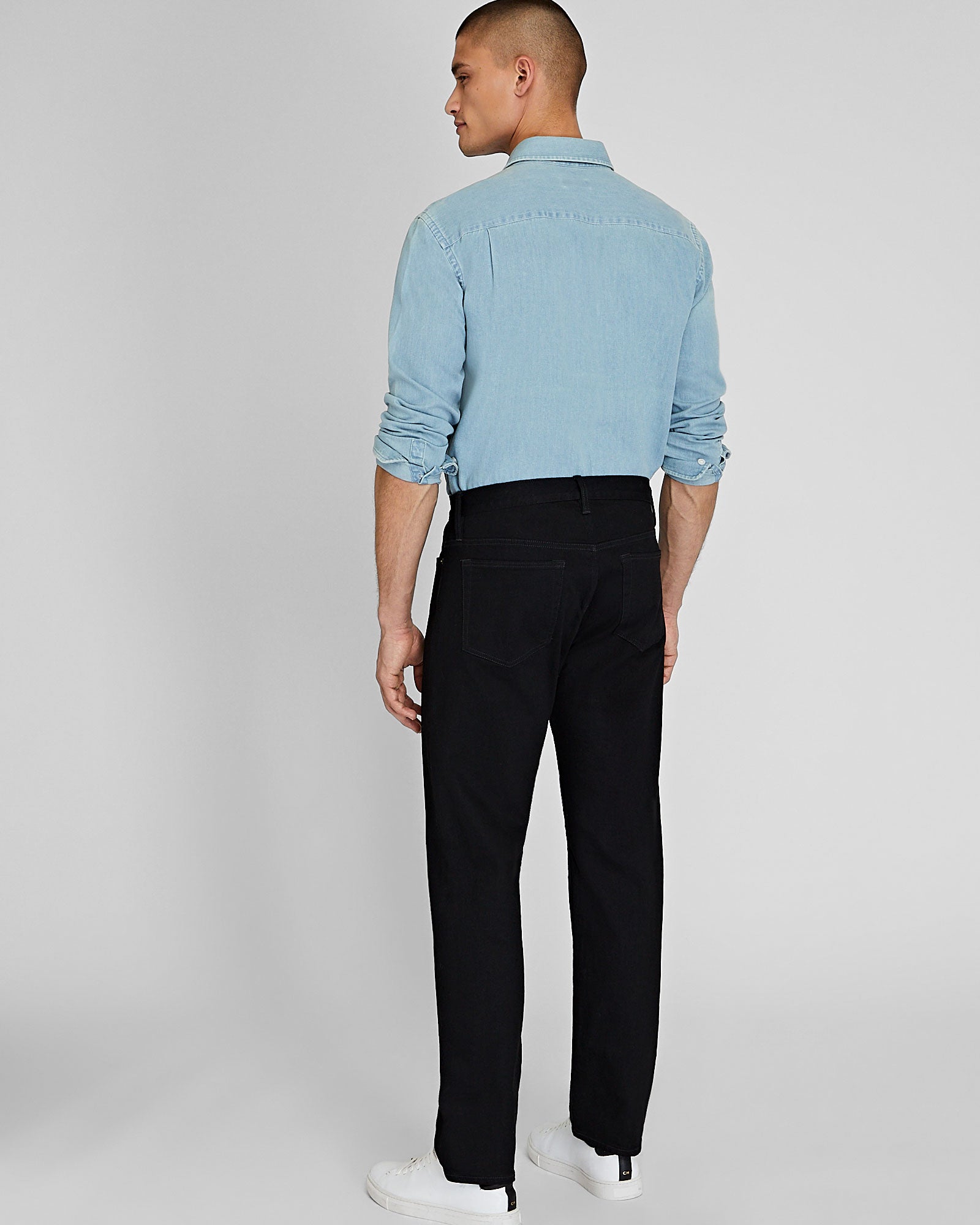 CLUB MONACO - Jean à coupe droite - Noir