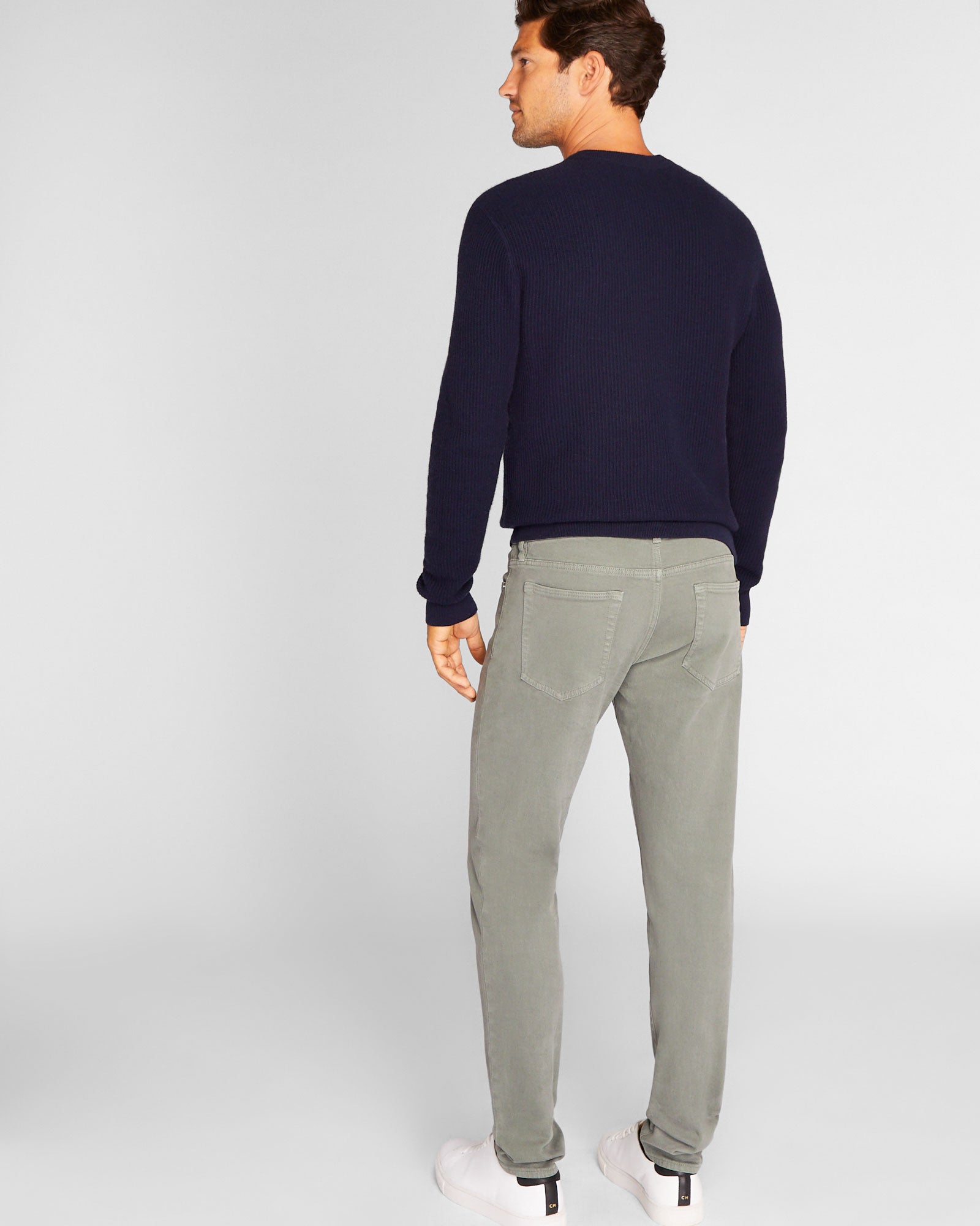 CLUB MONACO - Super Slim Garment Dyed Jeans - Medium Grey