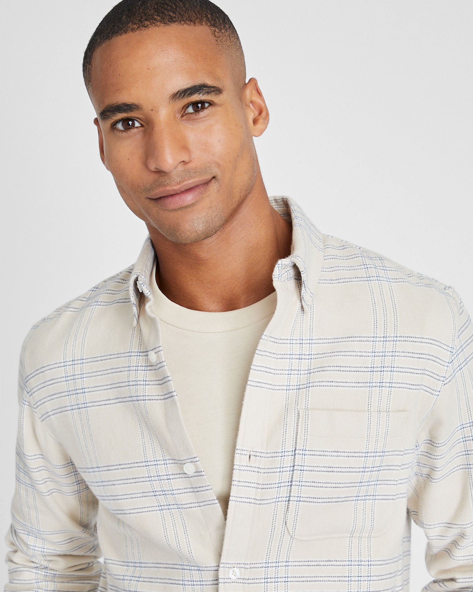 CLUB MONACO - Chemise à carreaux en flanelle - Multi