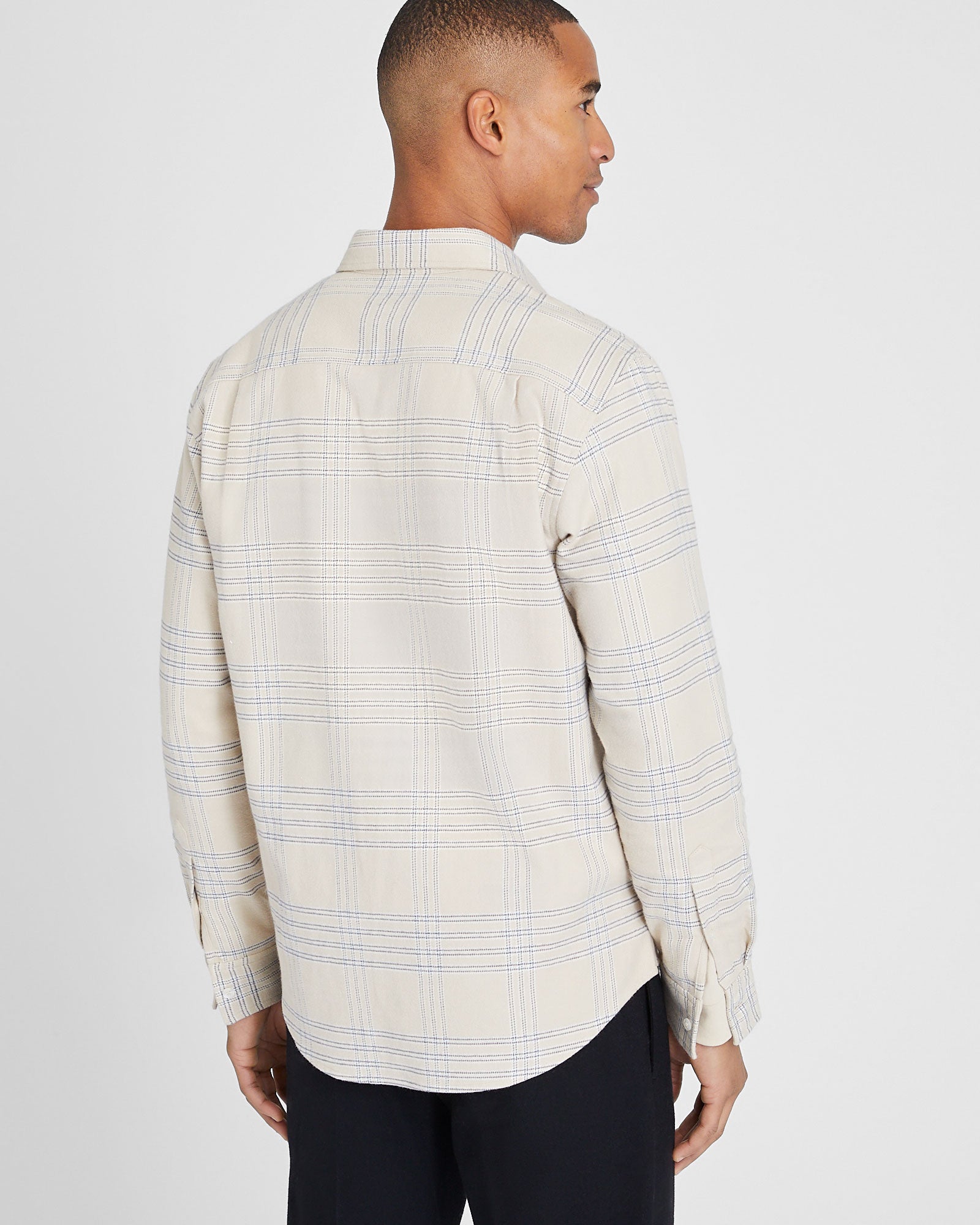 CLUB MONACO - Chemise à carreaux en flanelle - Multi