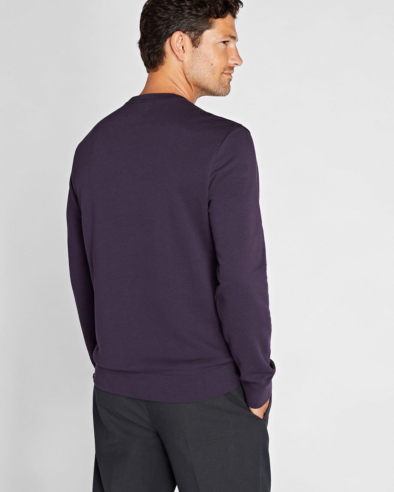 CLUB MONACO - Coton ouaté de base en tissu éponge - Vin