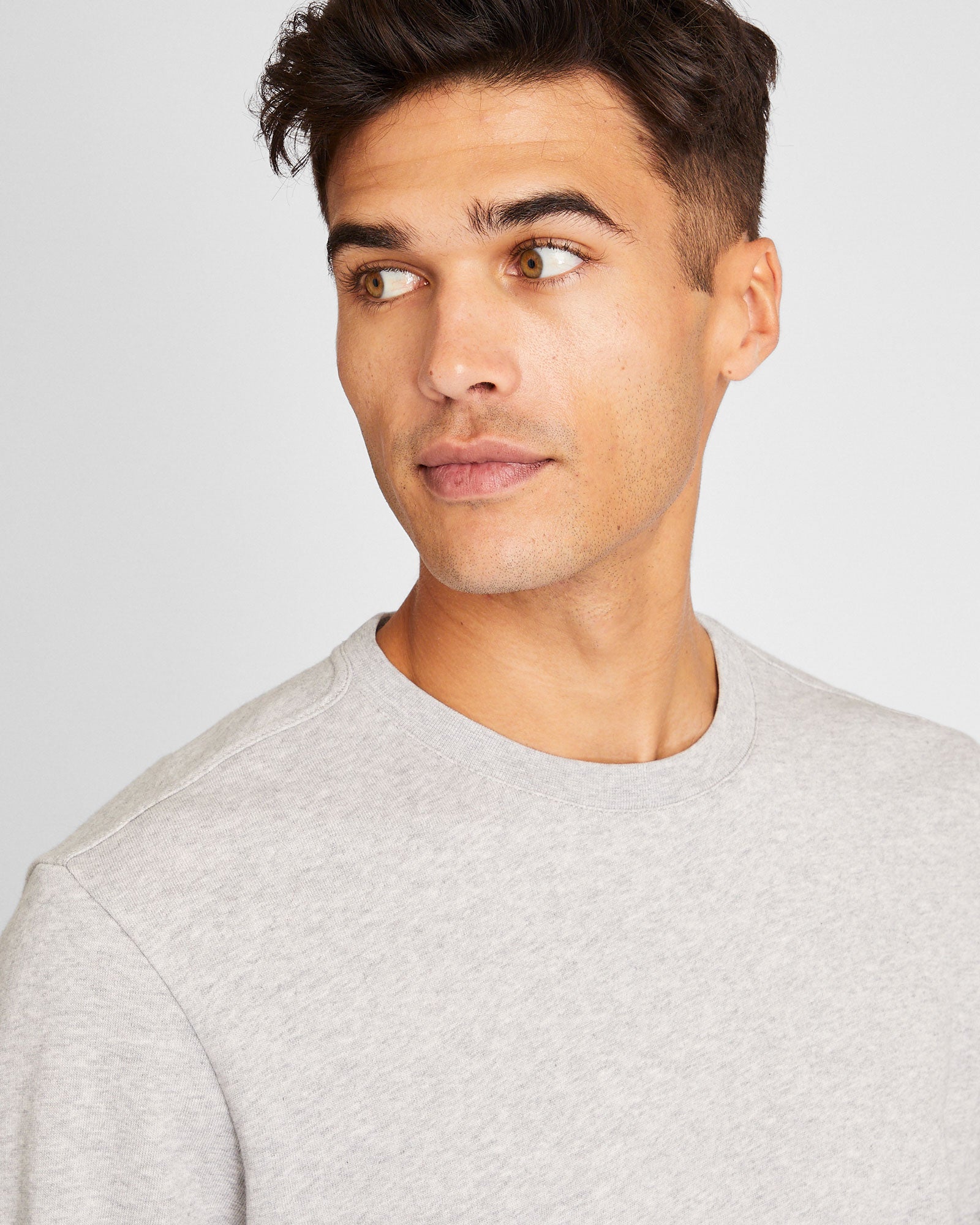 CLUB MONACO - Coton ouaté en tissu éponge - Mélange Gris
