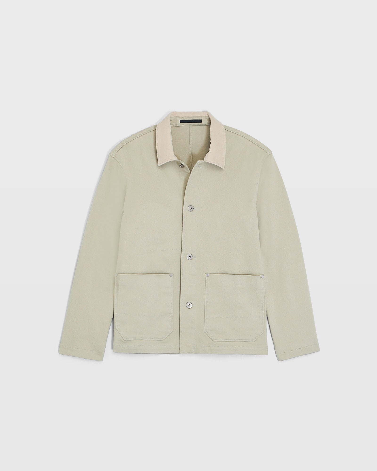 CLUB MONACO - Veste à col à cordon - Kaki