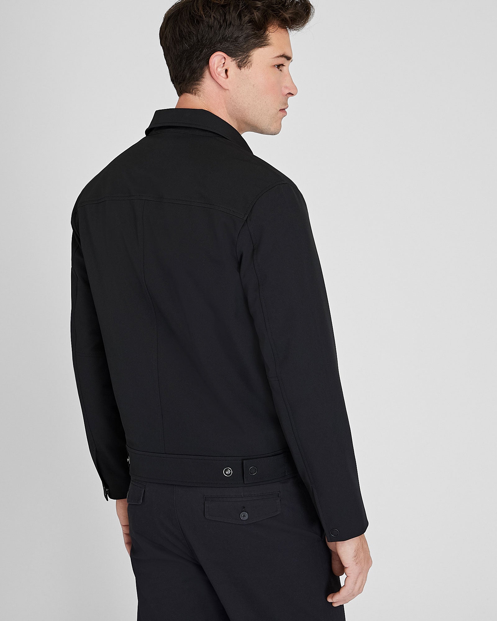 CLUB MONACO - Blouson aviateur à poche cargo - Noir