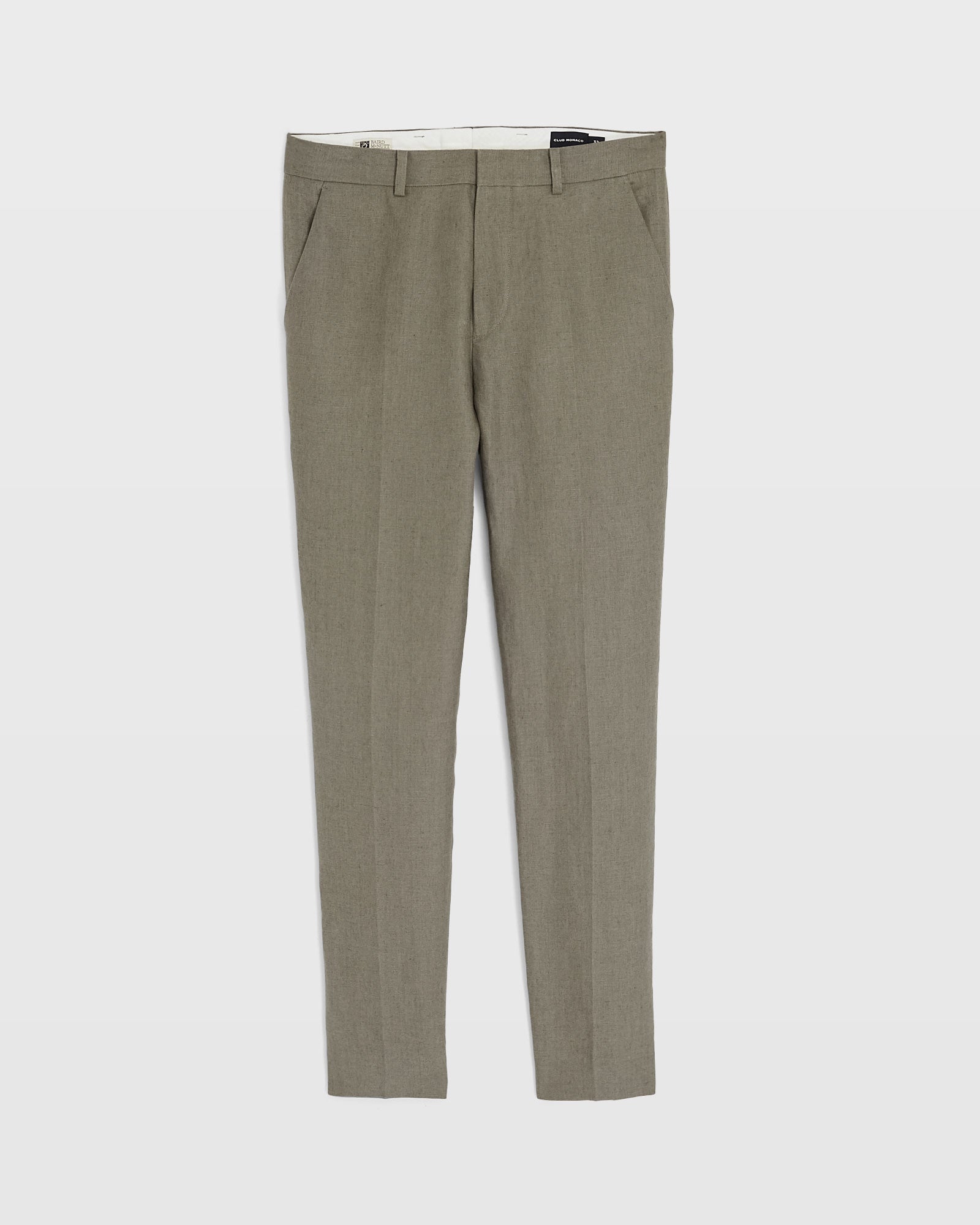 CLUB MONACO - Linen Suit Trouser - Olive