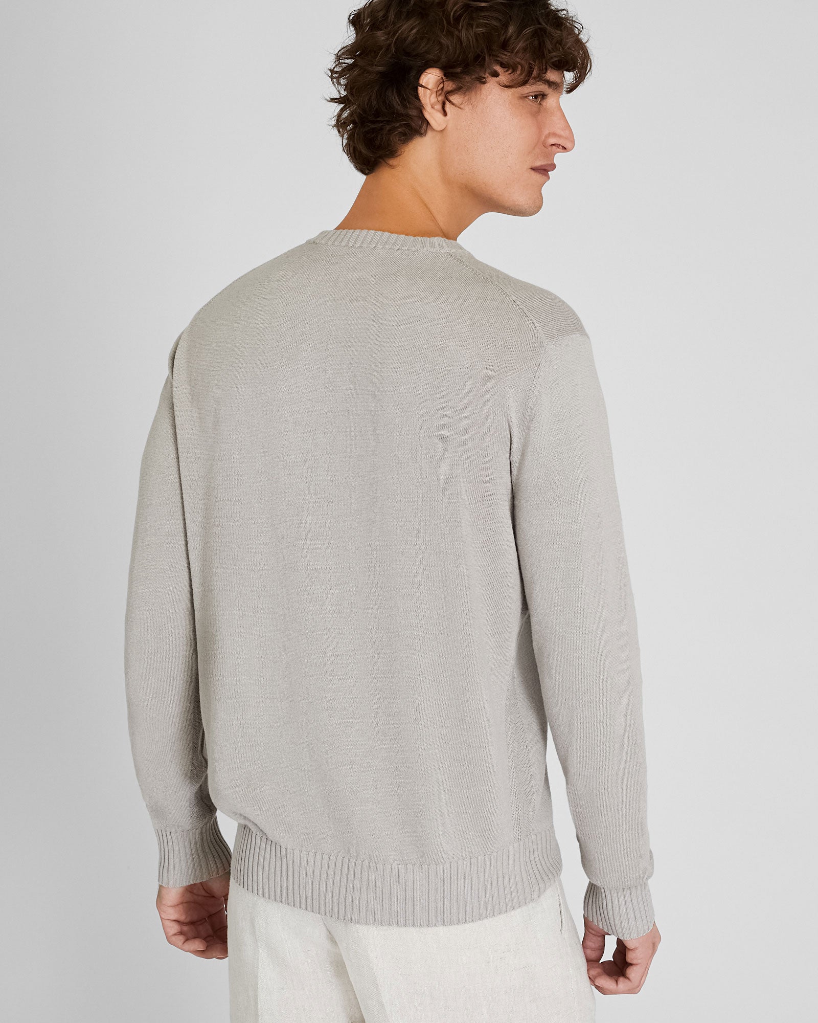 CLUB MONACO - Chandail en mélange de lin et coton - Rose