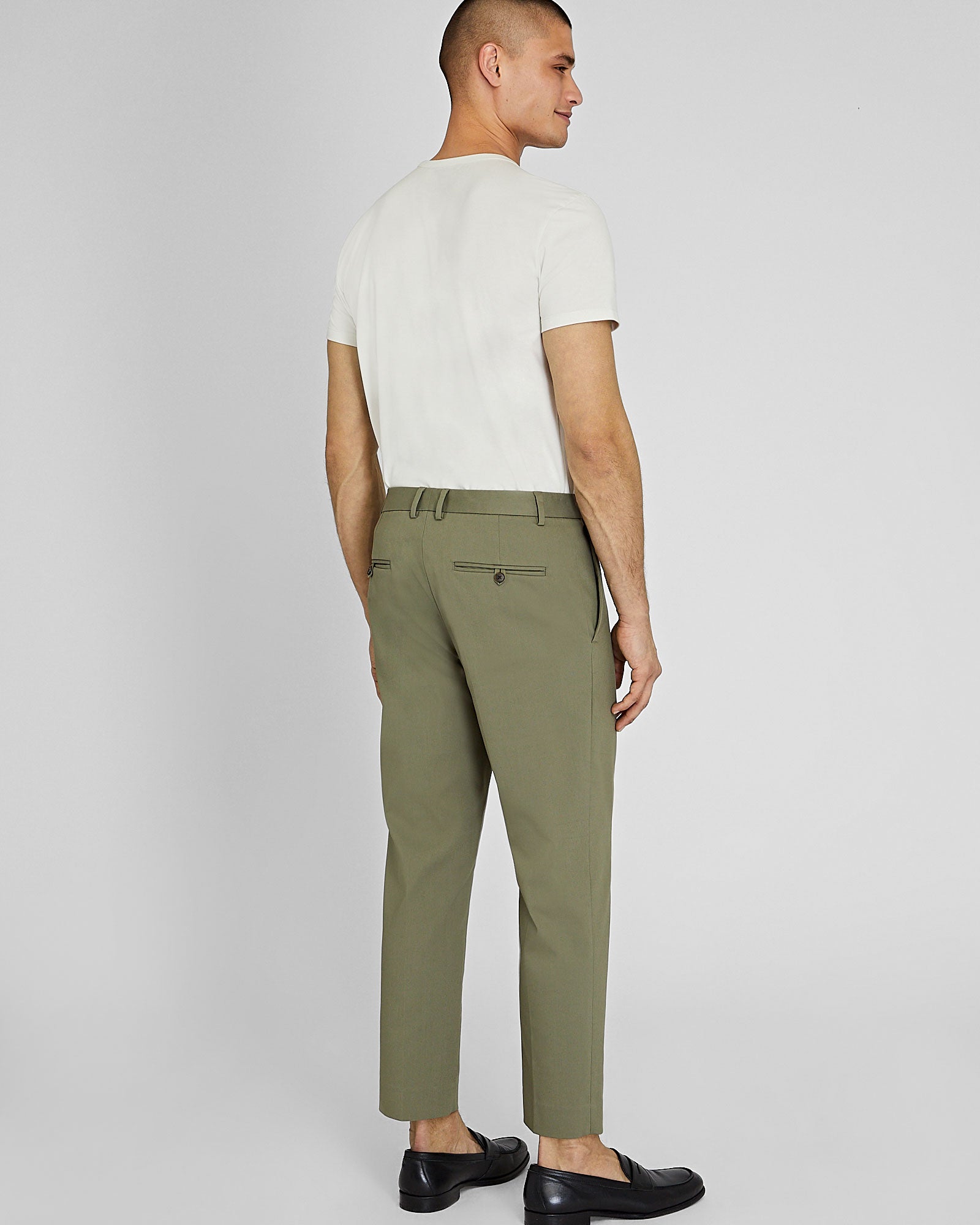 CLUB MONACO - Pantalon court et fuselé - Crocodile