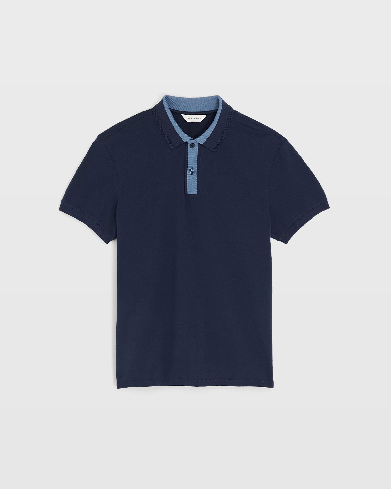 CLUB MONACO - Blocked Collar Polo - Navy