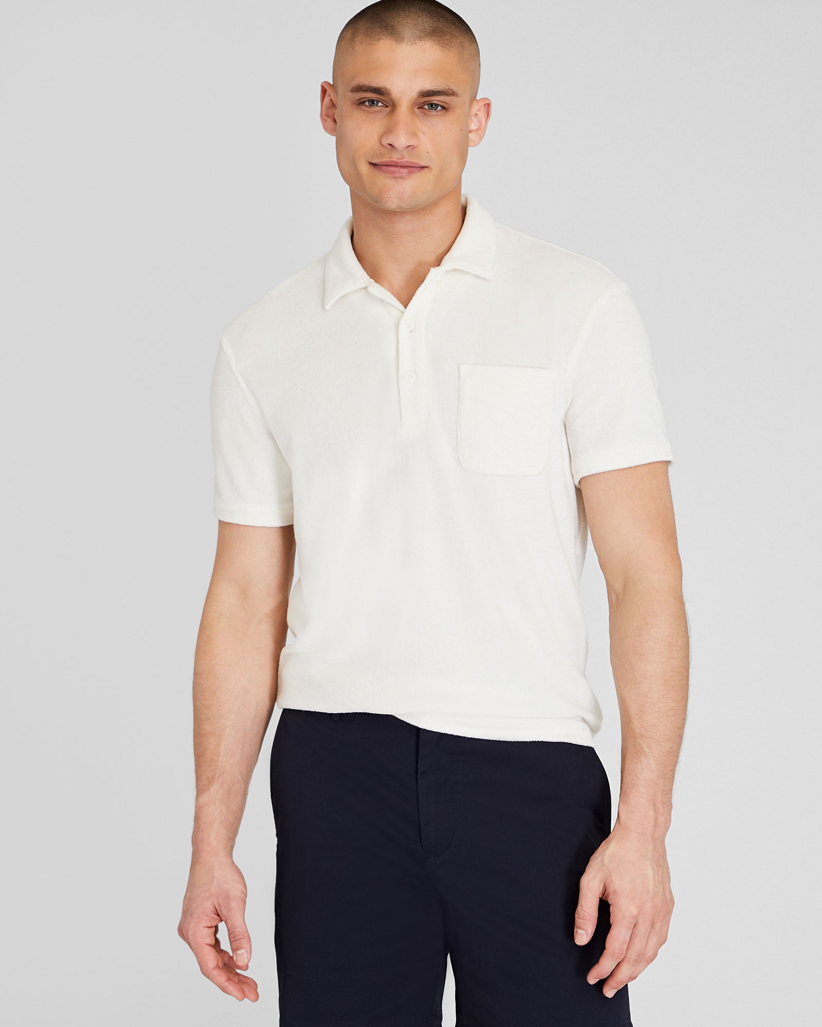 CLUB MONACO - Terry Polo - White