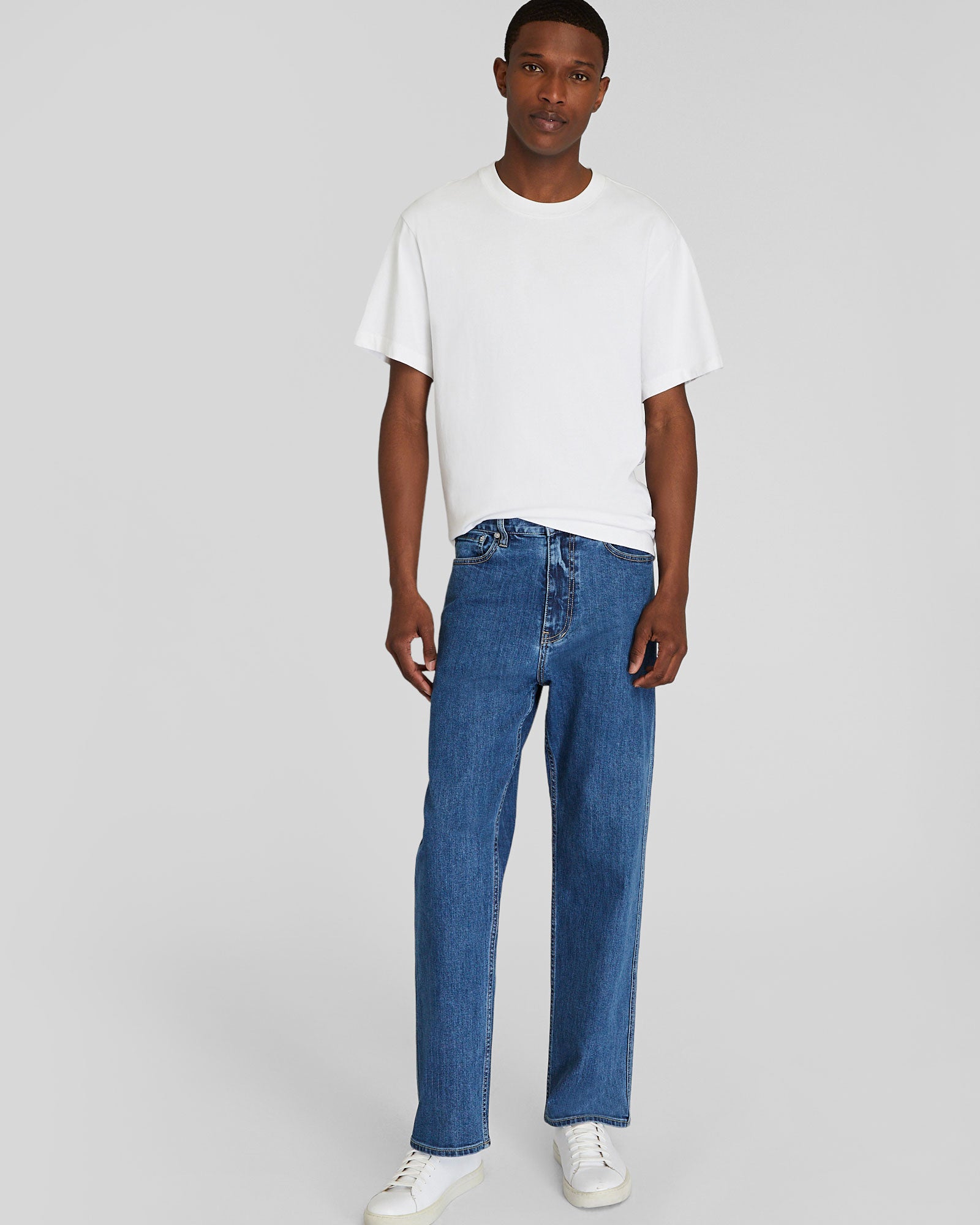 CLUB MONACO - Jean à jambe large - Indigo