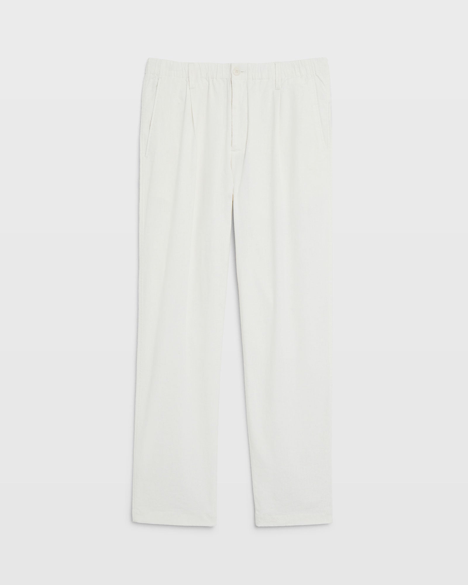 CLUB MONACO - Relaxed Tapered Linen-Blend Pant - White
