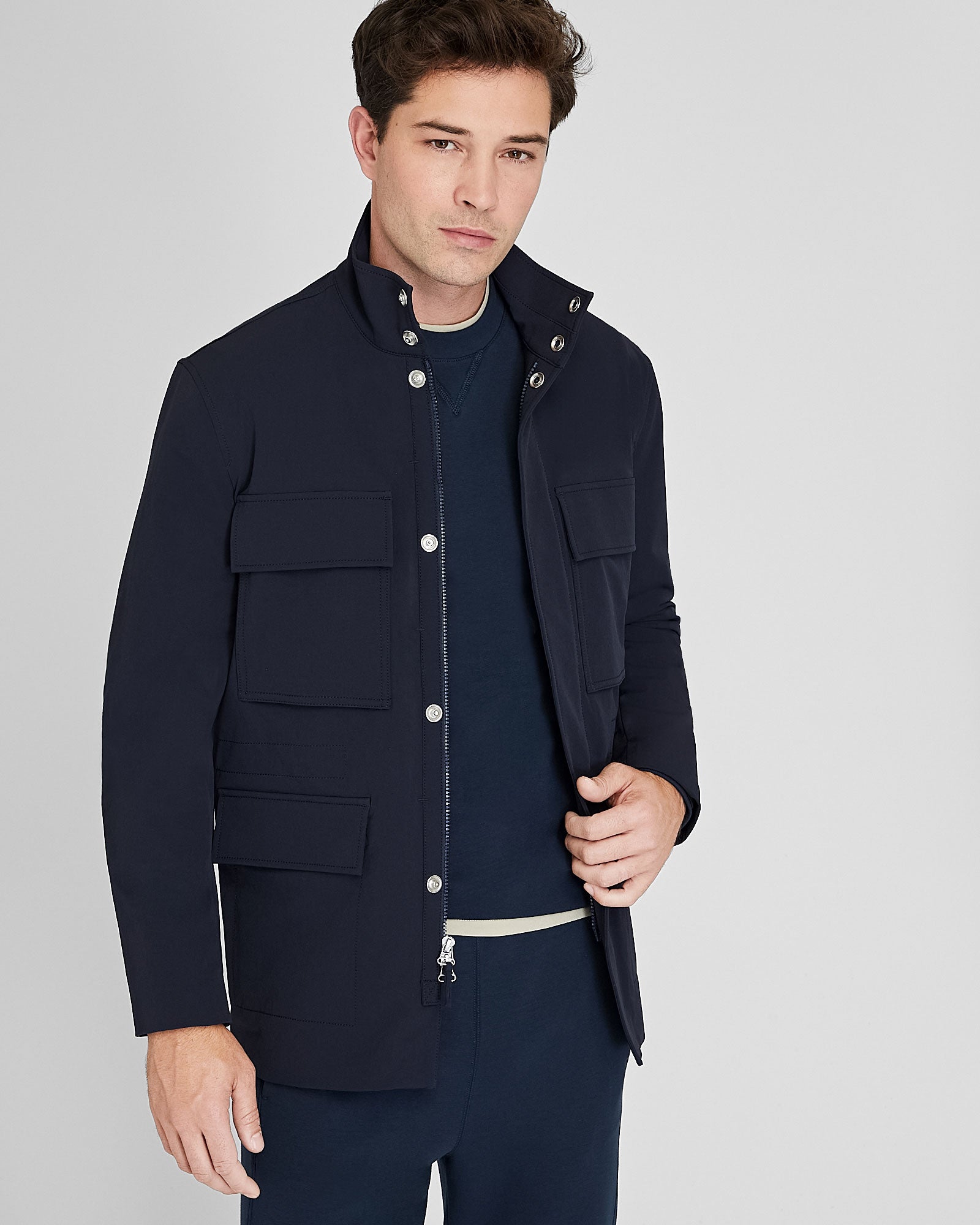 CLUB MONACO - Modern M65 Jacket - Navy