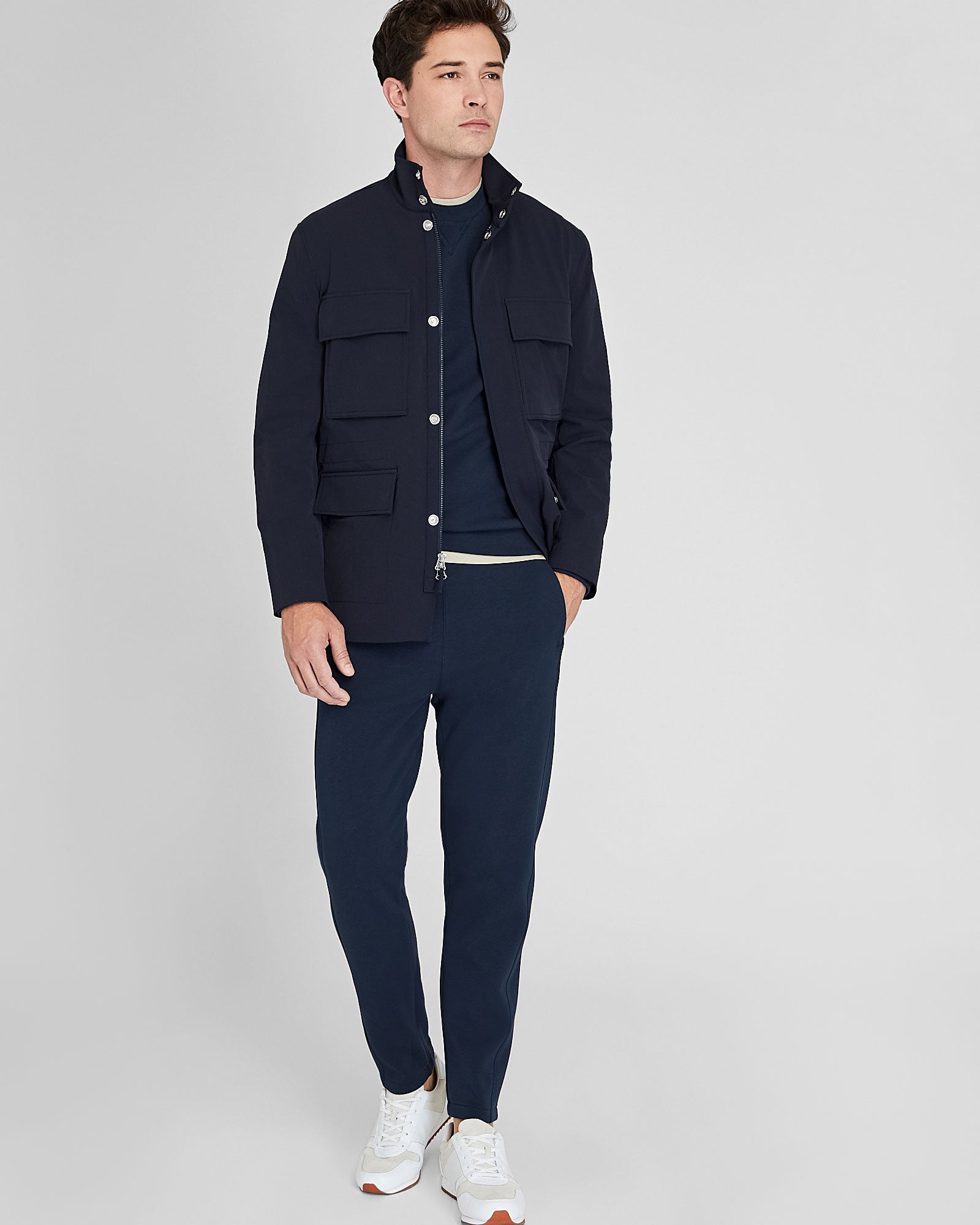 CLUB MONACO - Modern M65 Jacket - Navy