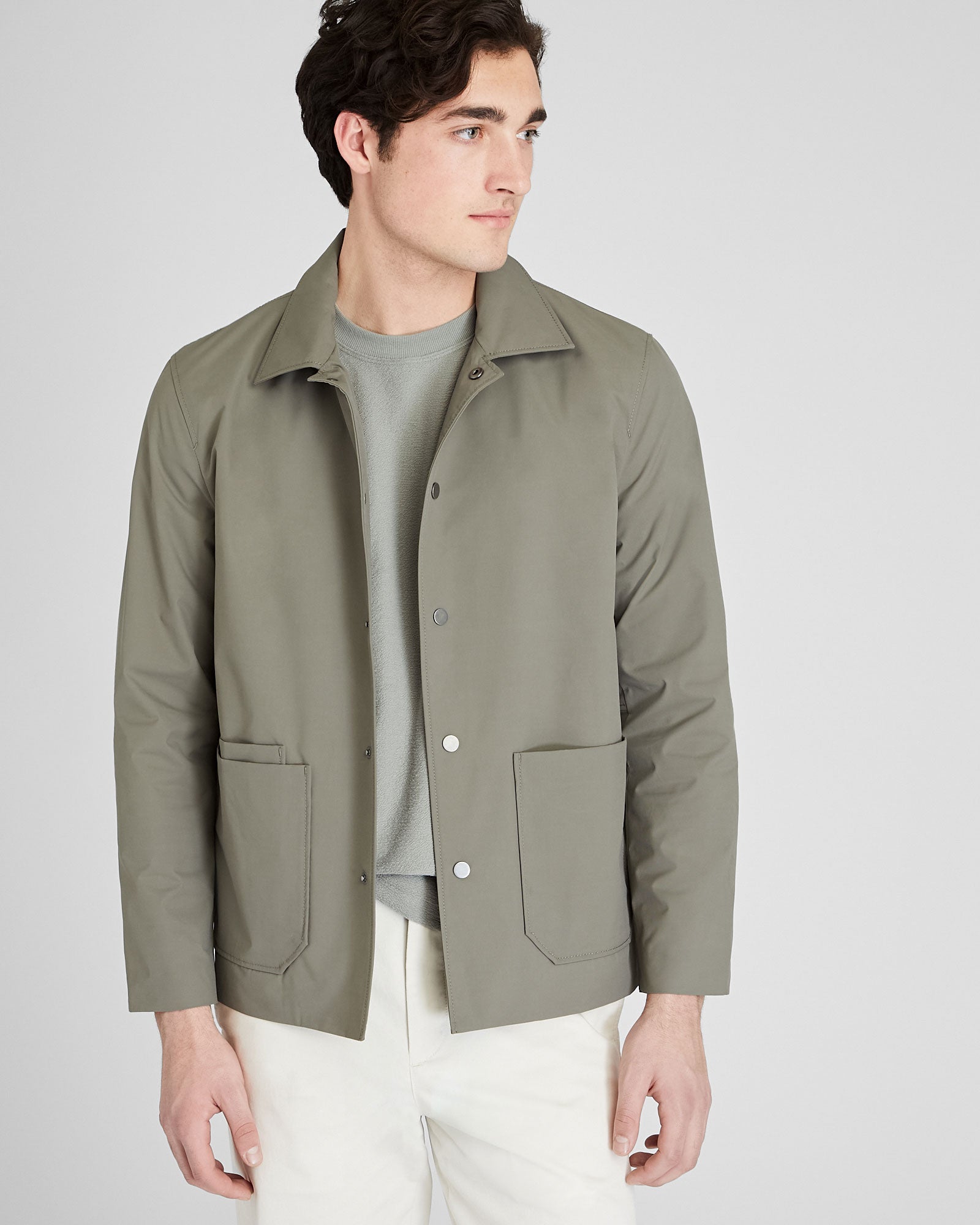CLUB MONACO - Tech Chore Jacket - Dusty Olive