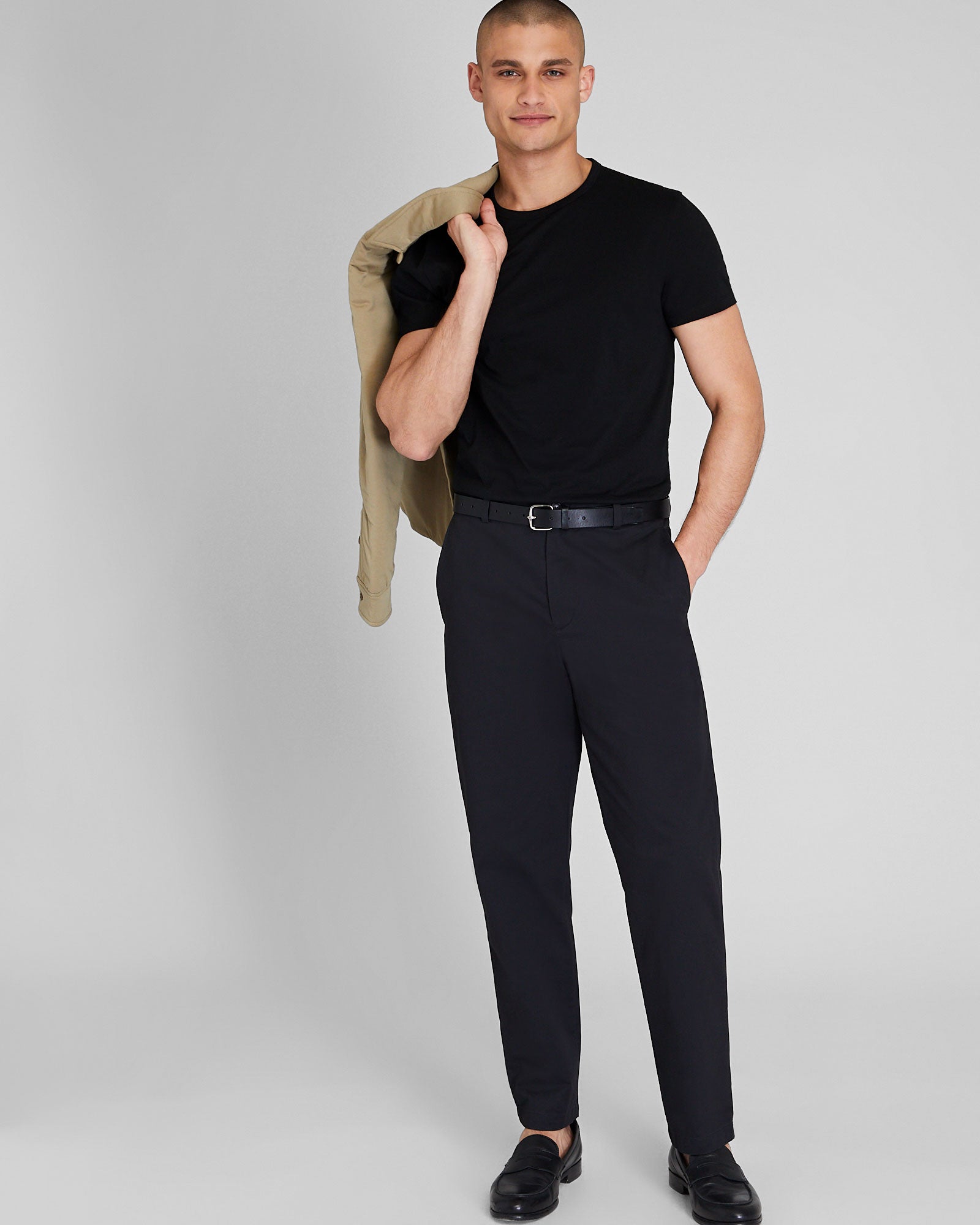 CLUB MONACO - T-shirt japonais ultraléger - Noir