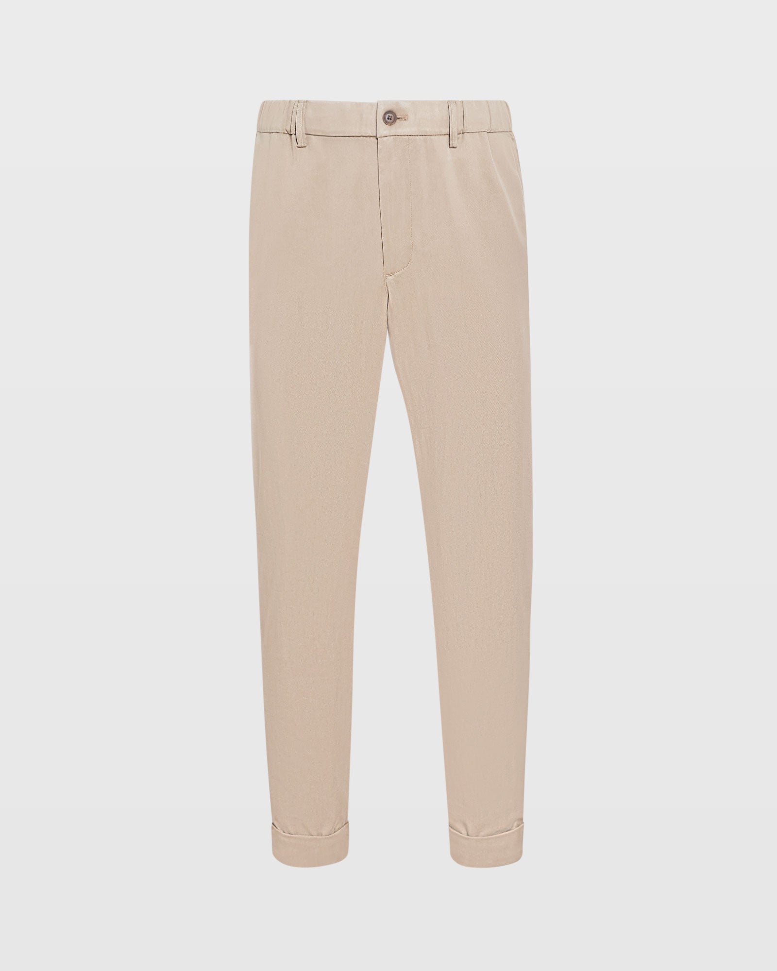 CLUB MONACO - Lyocell Elasticated Trouser - Stripe - Light Blue