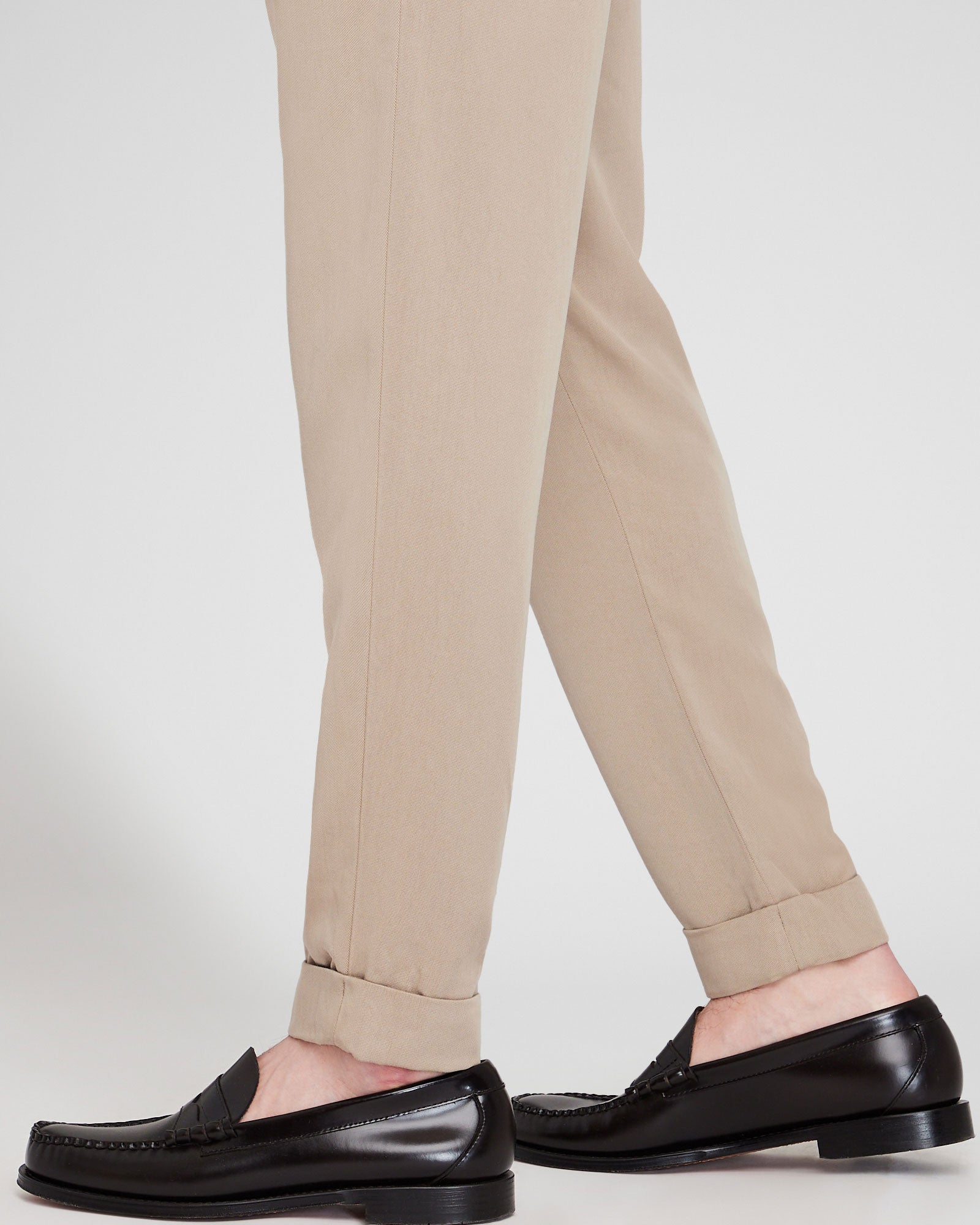 CLUB MONACO - Lyocell Elasticated Trouser - Stripe - Light Blue