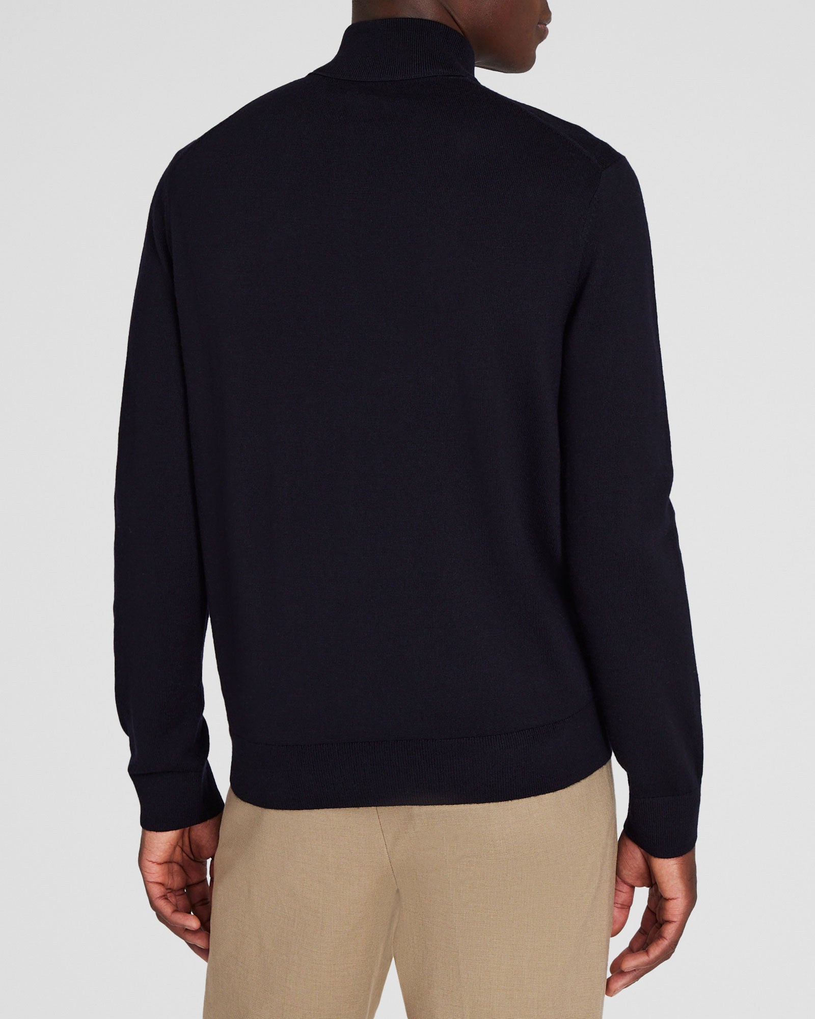 CLUB MONACO - Merino Quarter-Zip Sweater - Navy