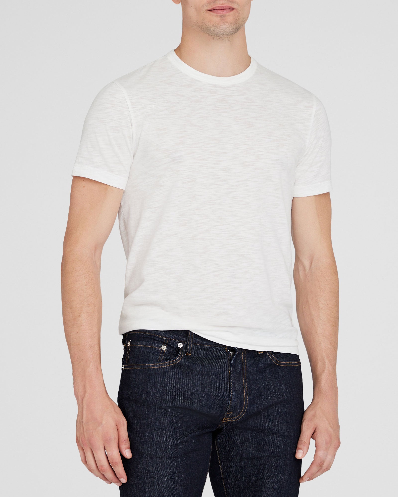 CLUB MONACO - Slub Tee - Blanc De Blanc