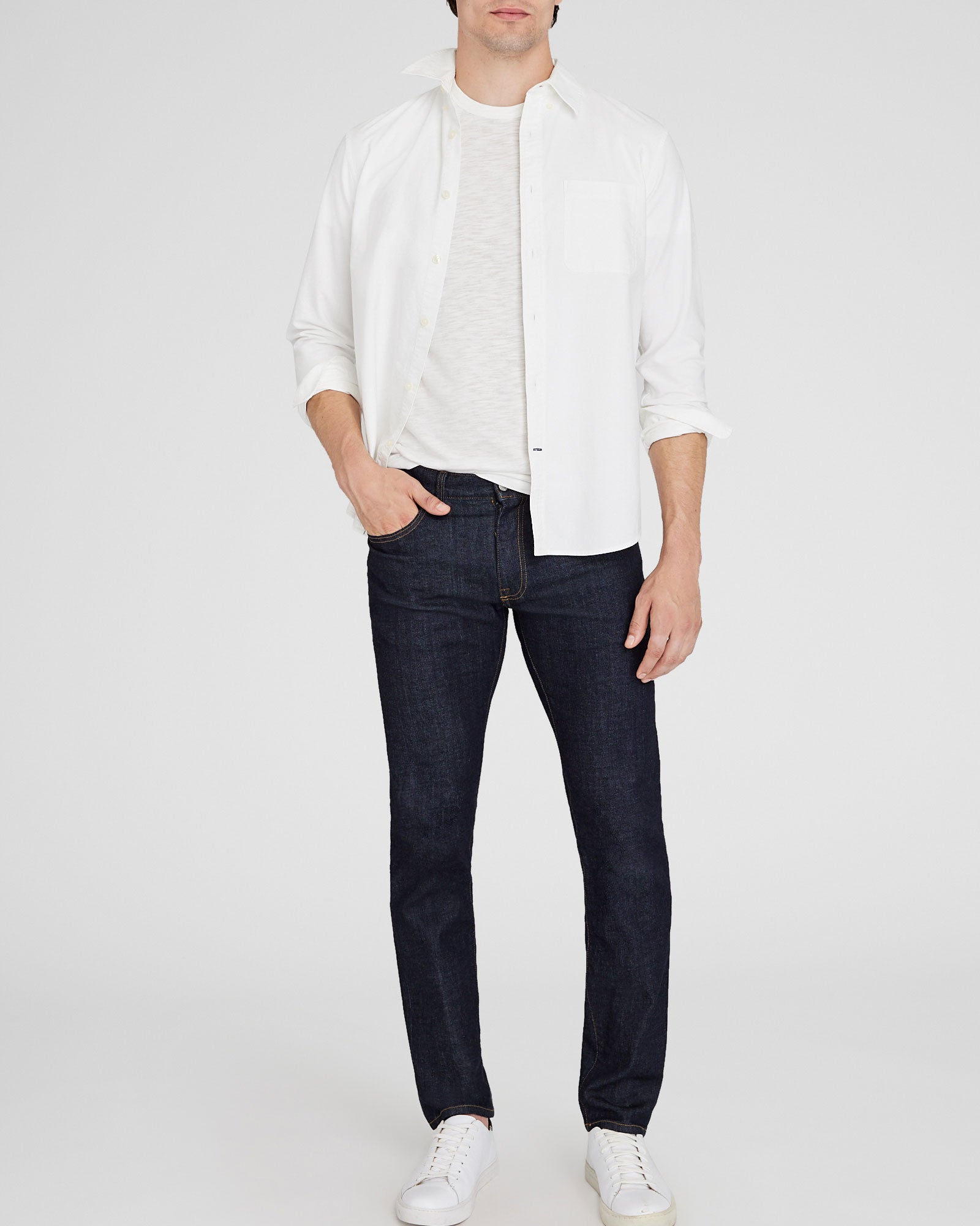 CLUB MONACO - Slub Tee - Blanc De Blanc