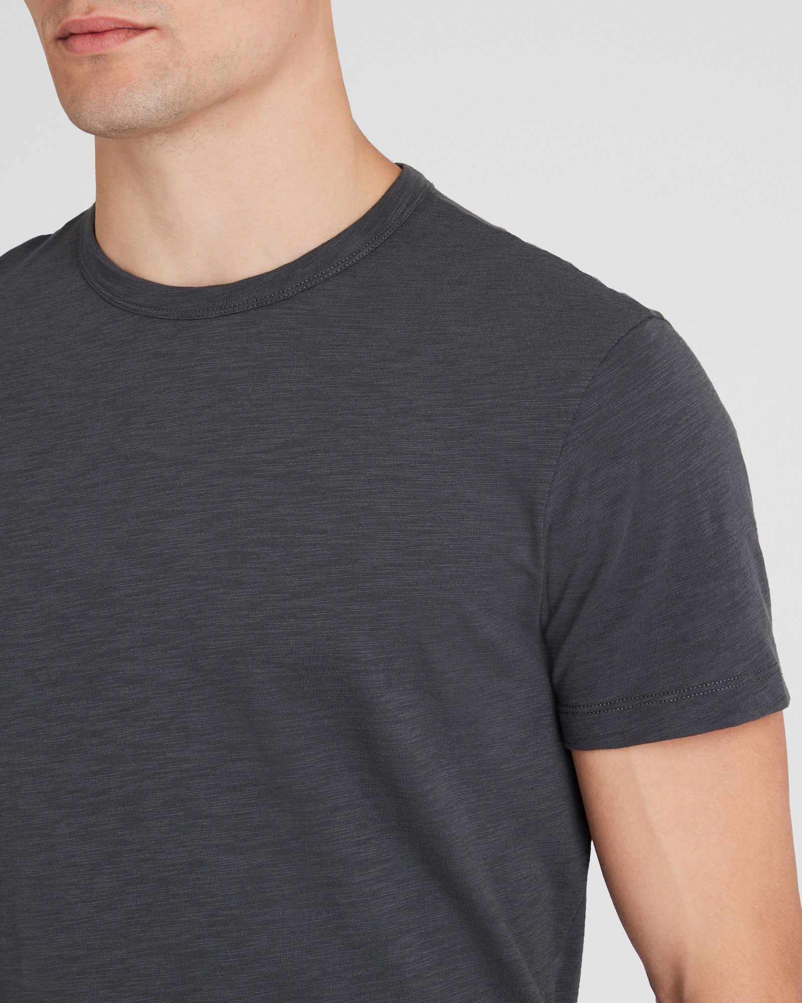 CLUB MONACO - Slub Tee - Charcoal