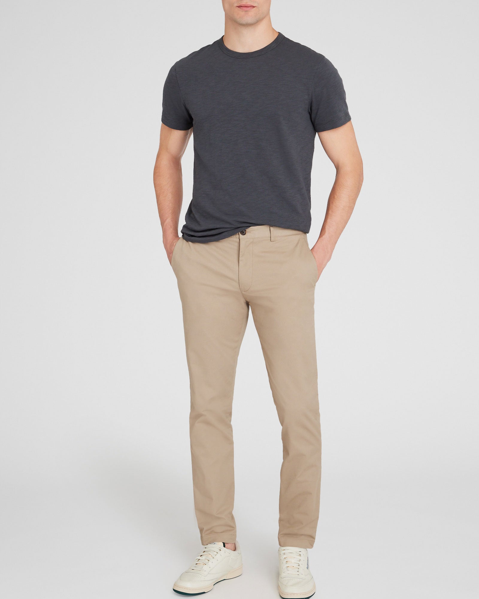 CLUB MONACO - Slub Tee - Charcoal