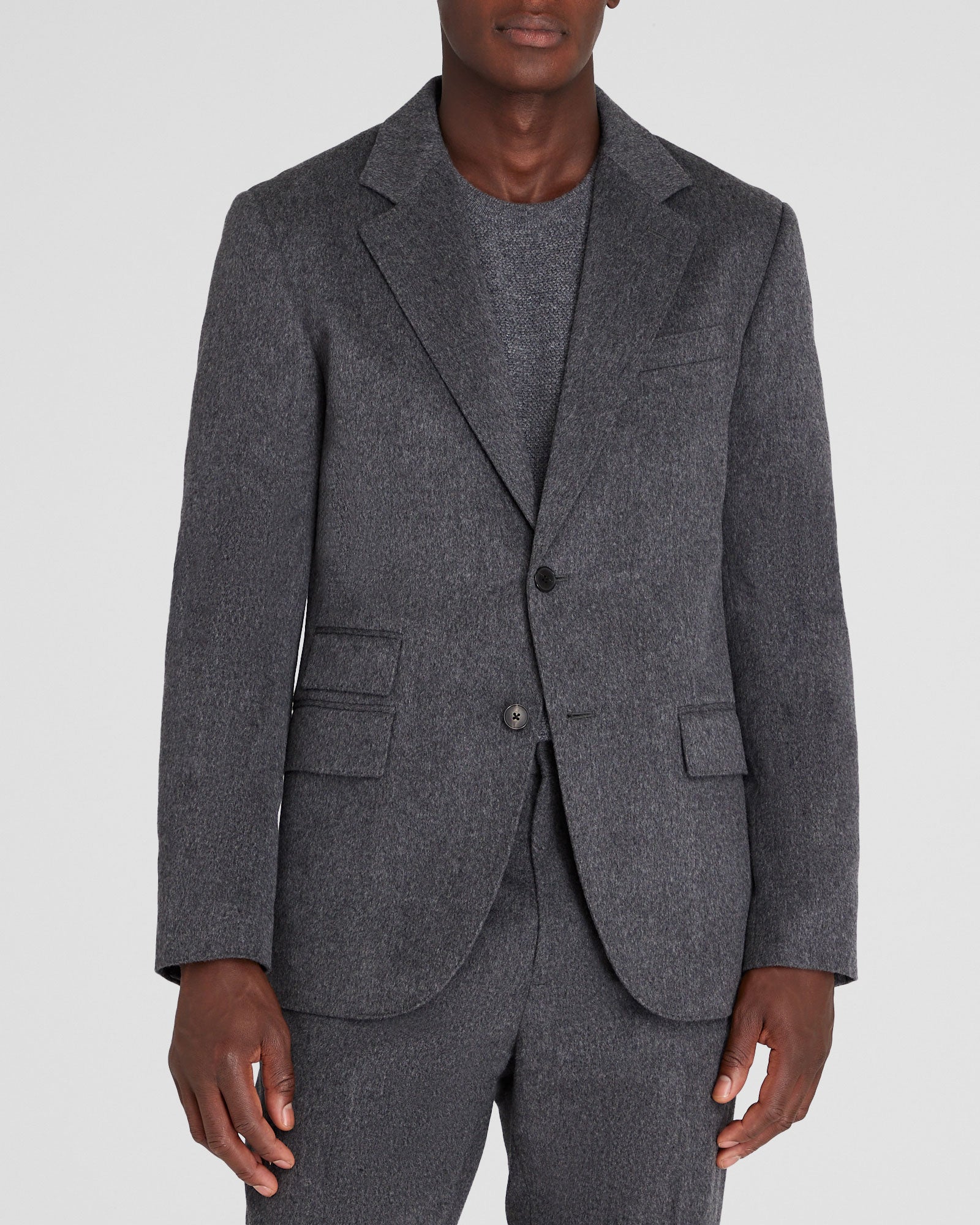 CLUB MONACO - Veste de costume en cachemire - Gris foncé
