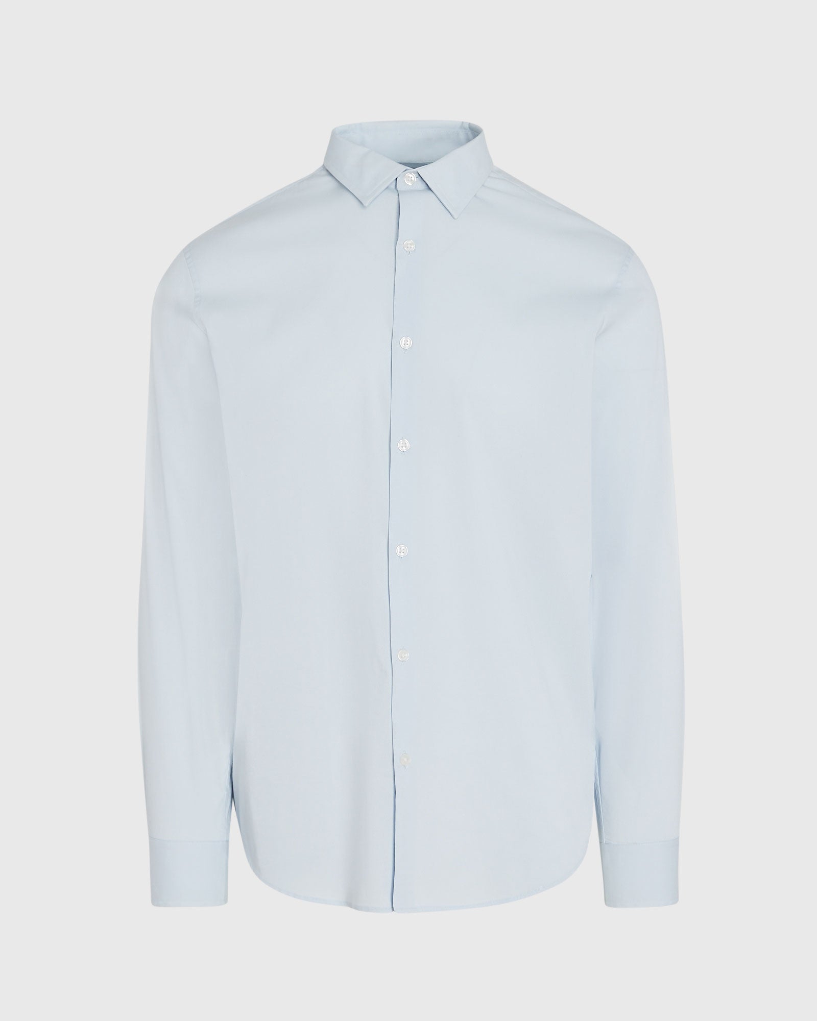 CLUB MONACO - Stretch Poplin Dress Shirt - Blue