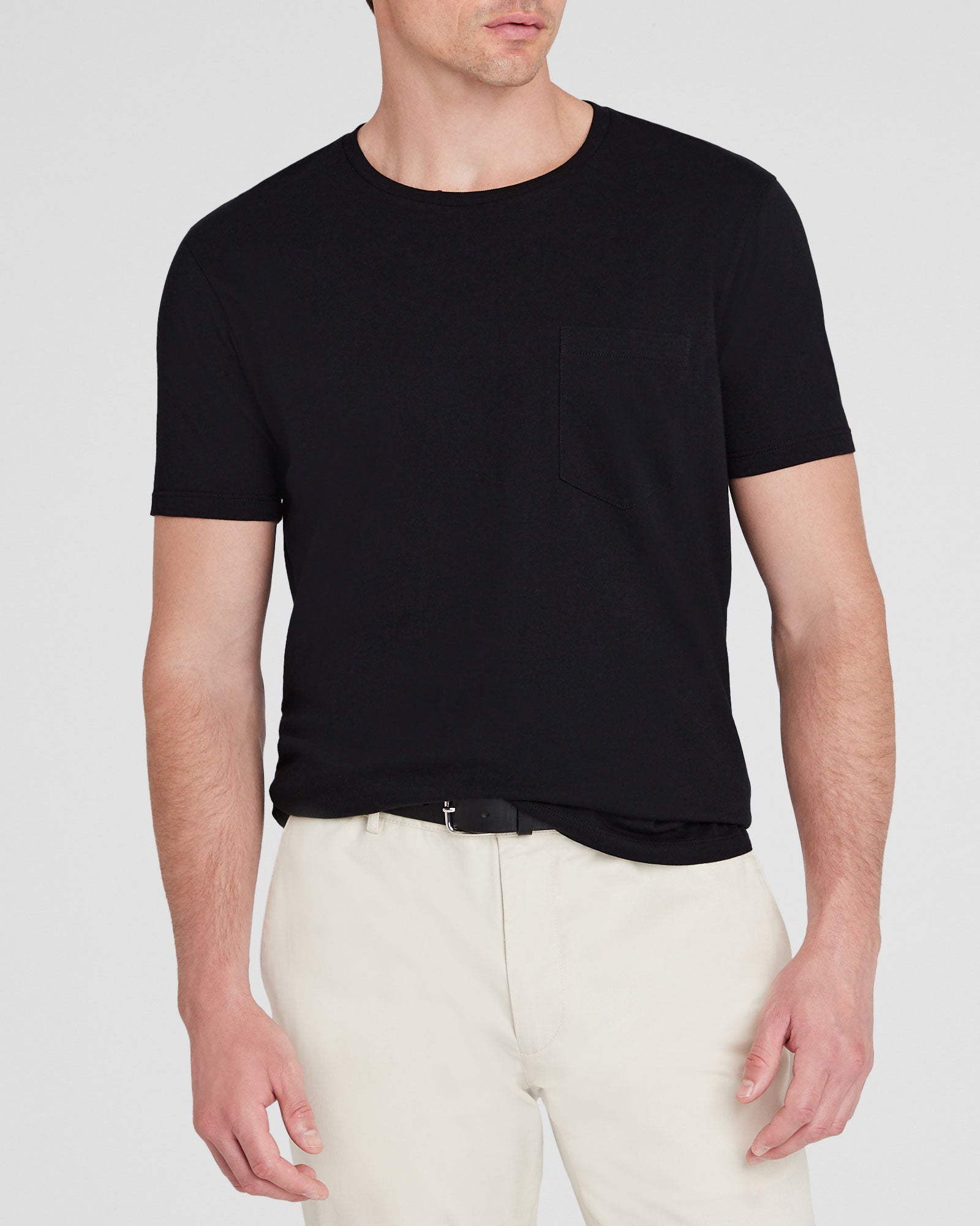 CLUB MONACO - Williams Pocket Tee - Black