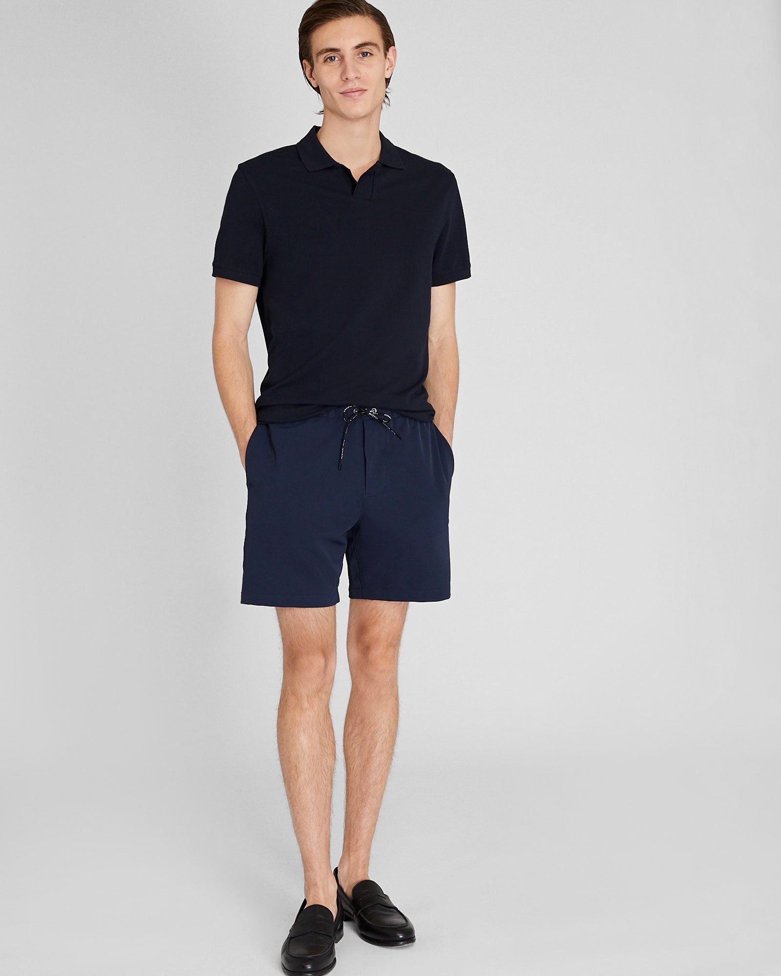 CLUB MONACO - Athletic Shorts - Navy Base