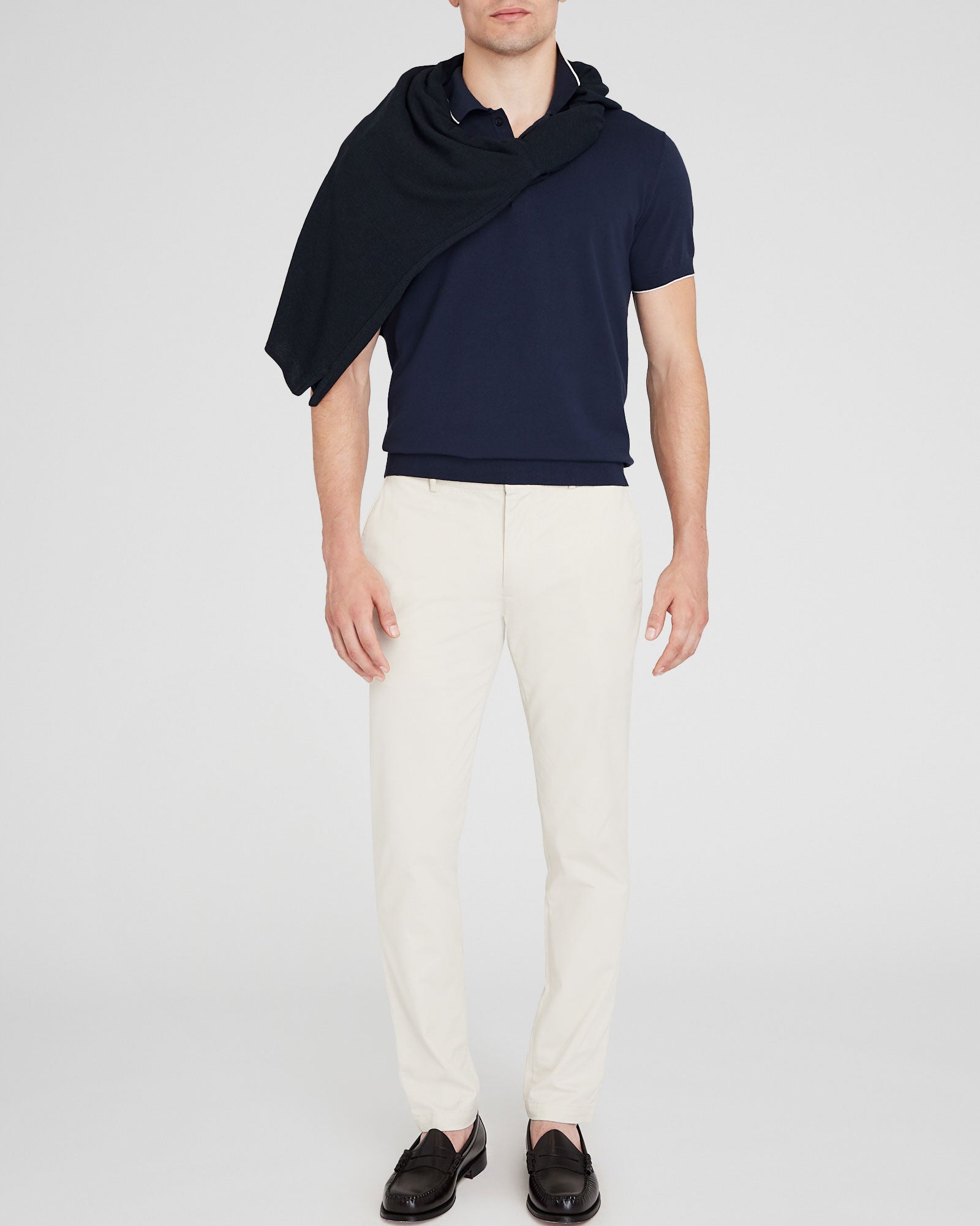 CLUB MONACO - Polo technique à manches courtes - Marine