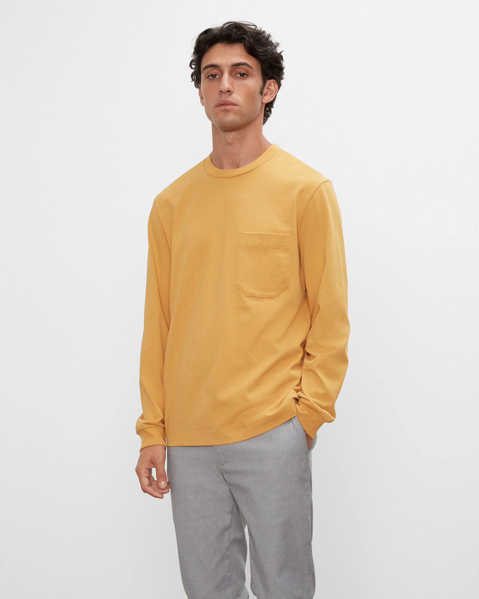 CLUB MONACO - Long-Sleeve Relaxed Tee - White