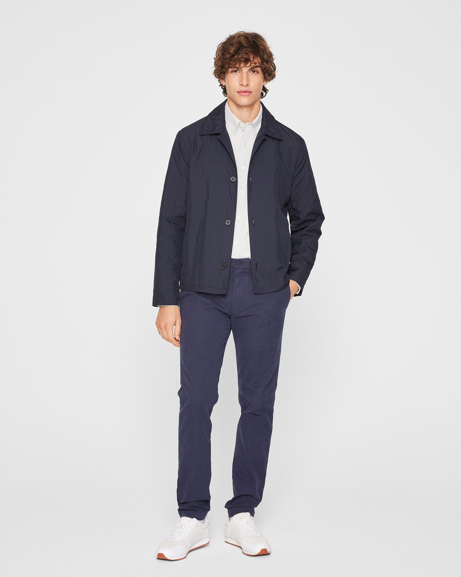 CLUB MONACO - Connor Heathered Pant - Dark Blue Mix