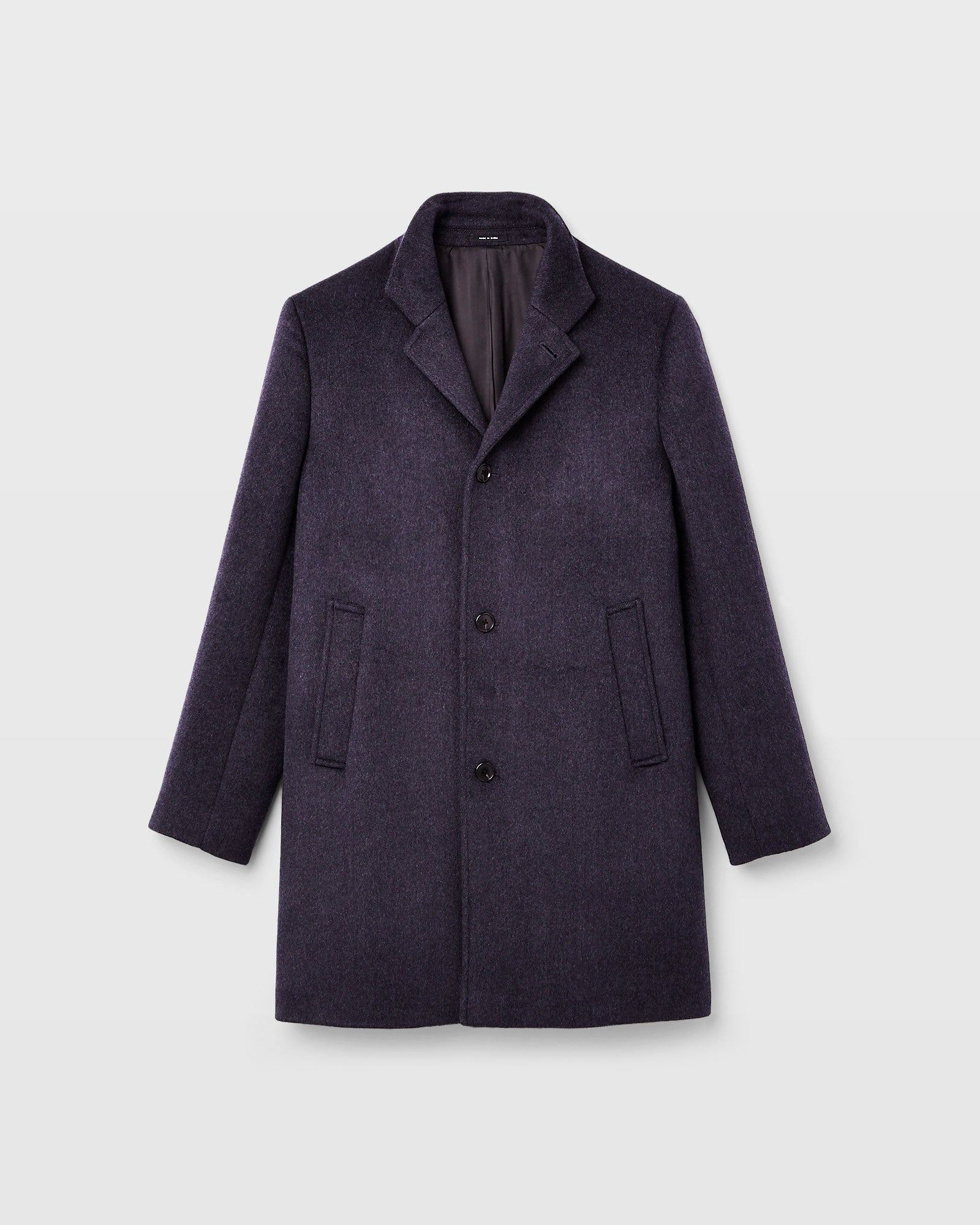 CLUB MONACO - Loukas Funnel Neck Coat - Navy