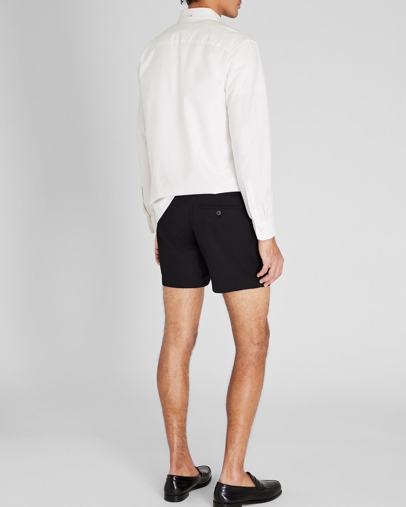 CLUB MONACO - Short texturé Jax 13 cm (5 po) - Blanc