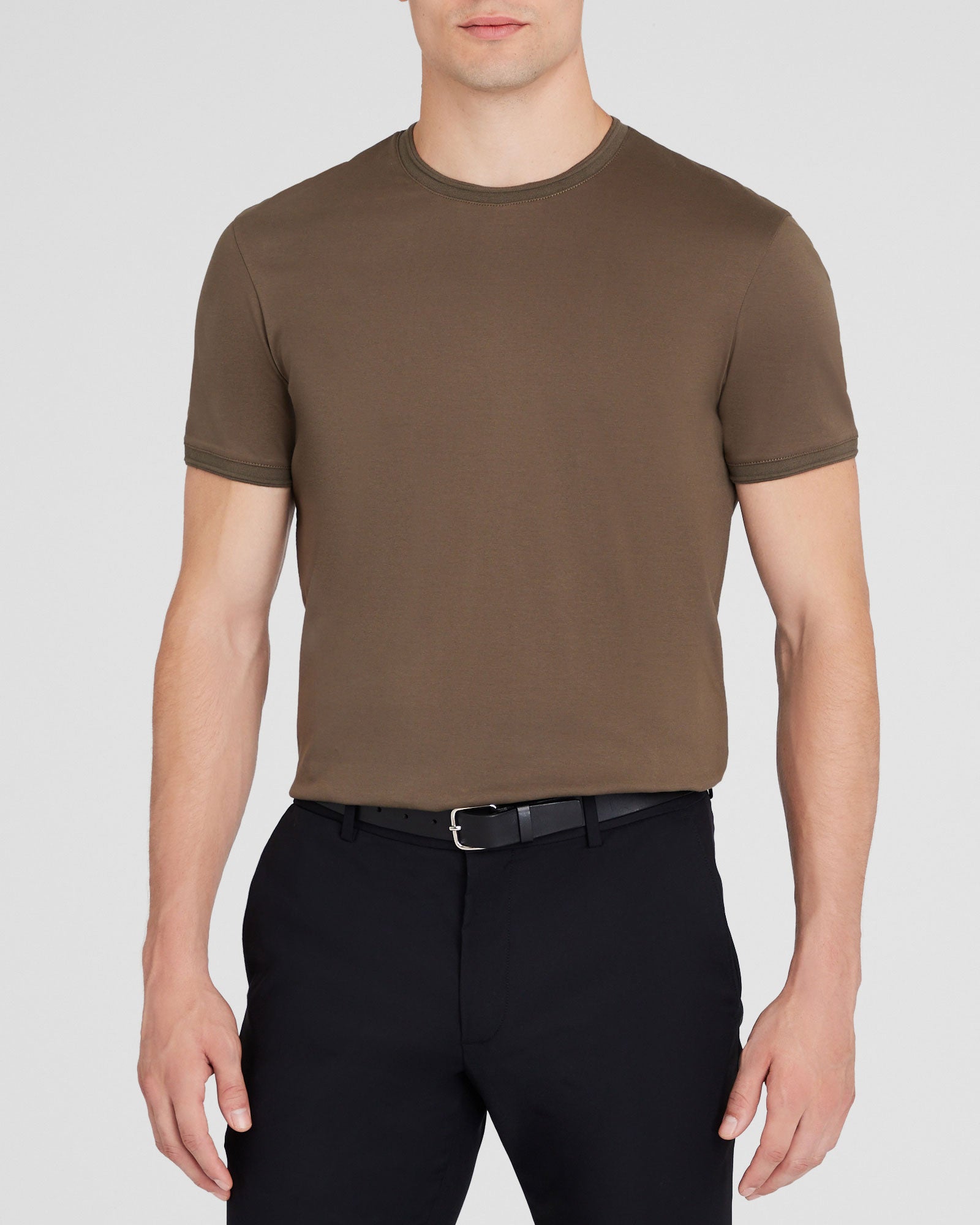 CLUB MONACO - T-shirt raffiné - olive moyenne