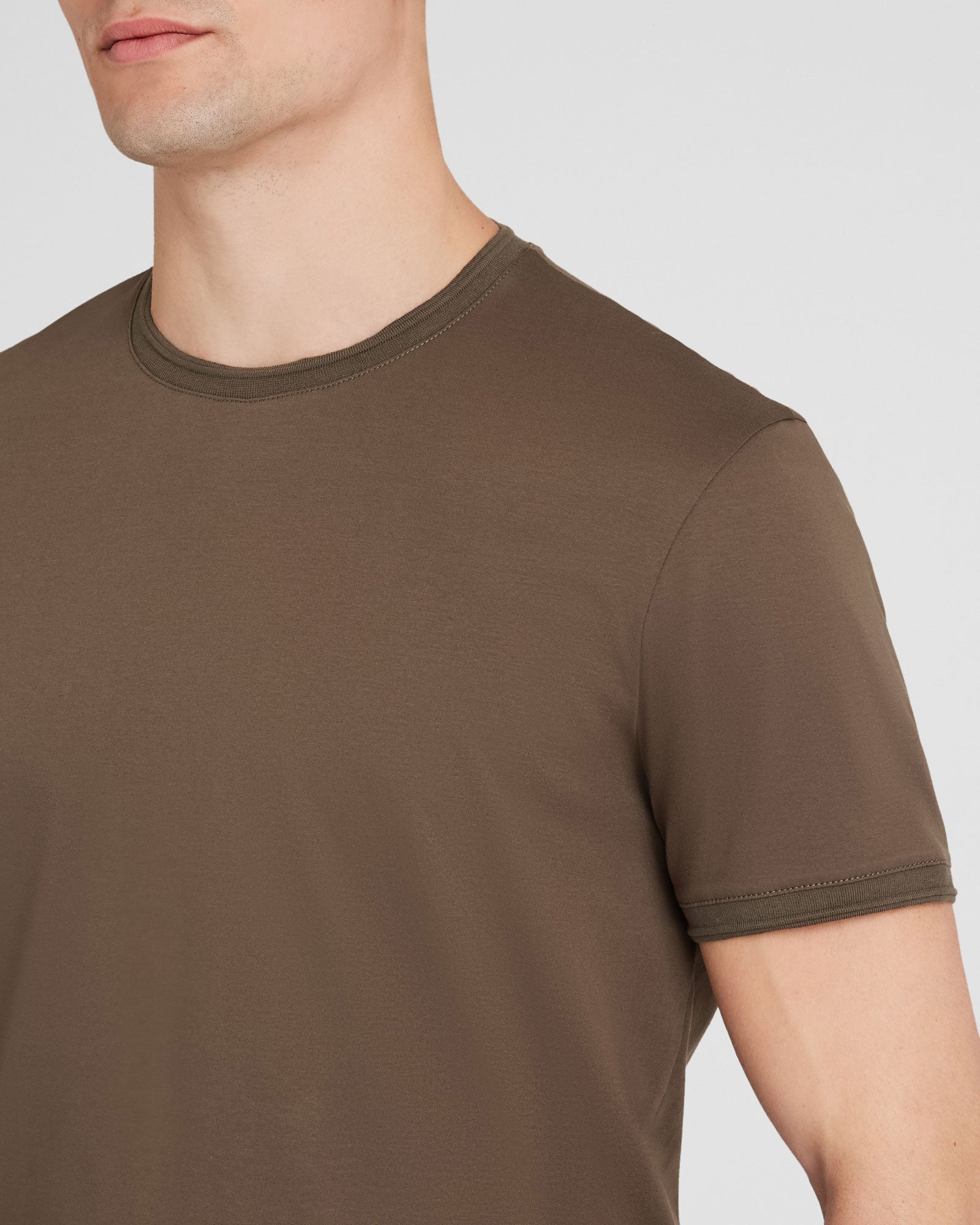 CLUB MONACO - T-shirt raffiné - olive moyenne