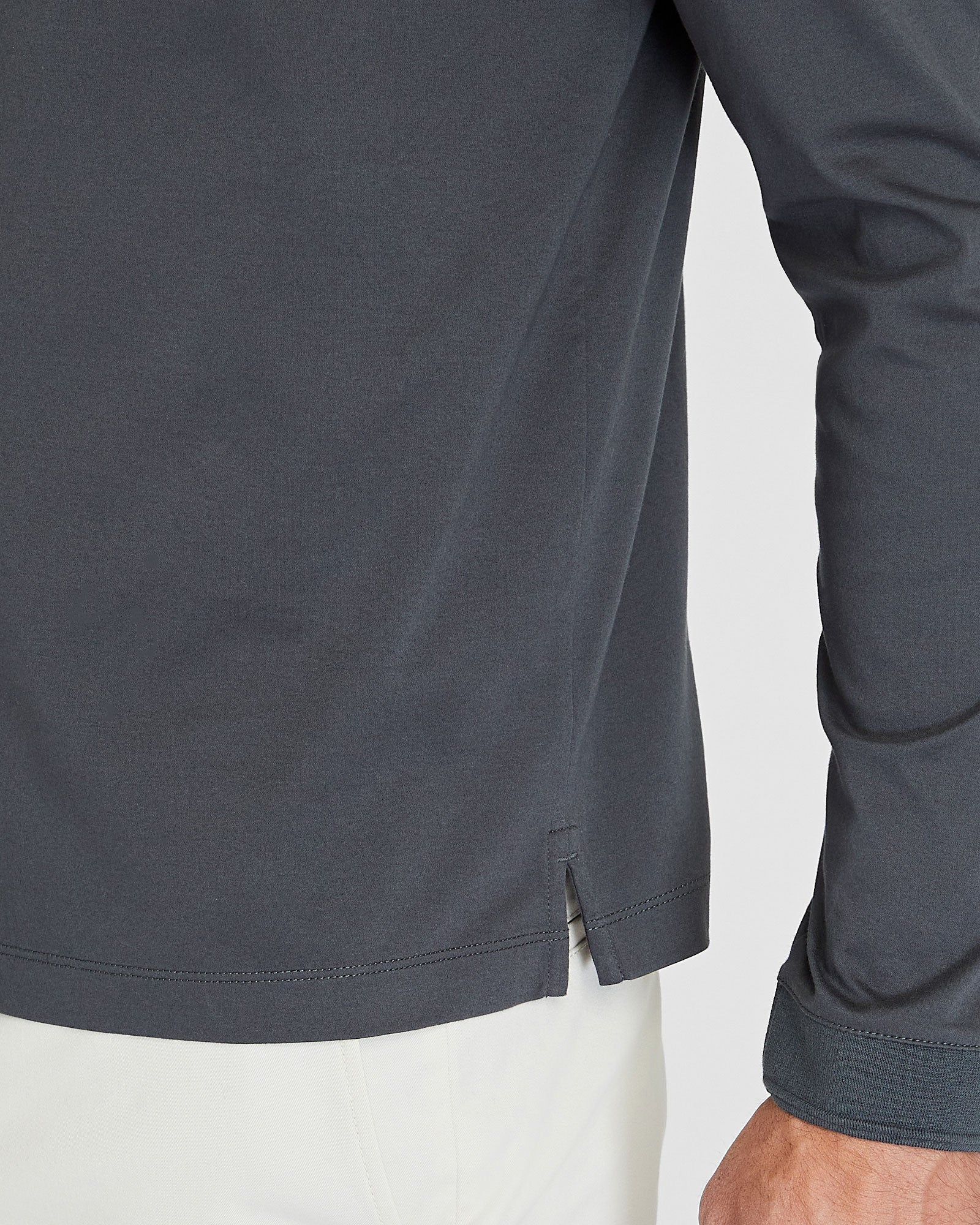 CLUB MONACO - Long-Sleeve Refined Crew Tee - Olive