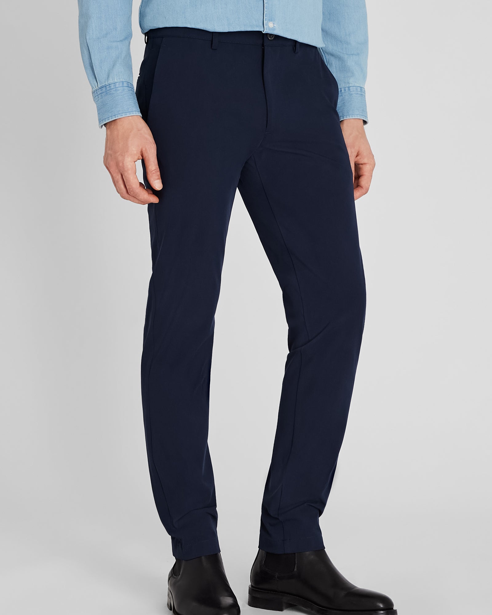 CLUB MONACO - Pantalon technique Connor - Blanc Cassé
