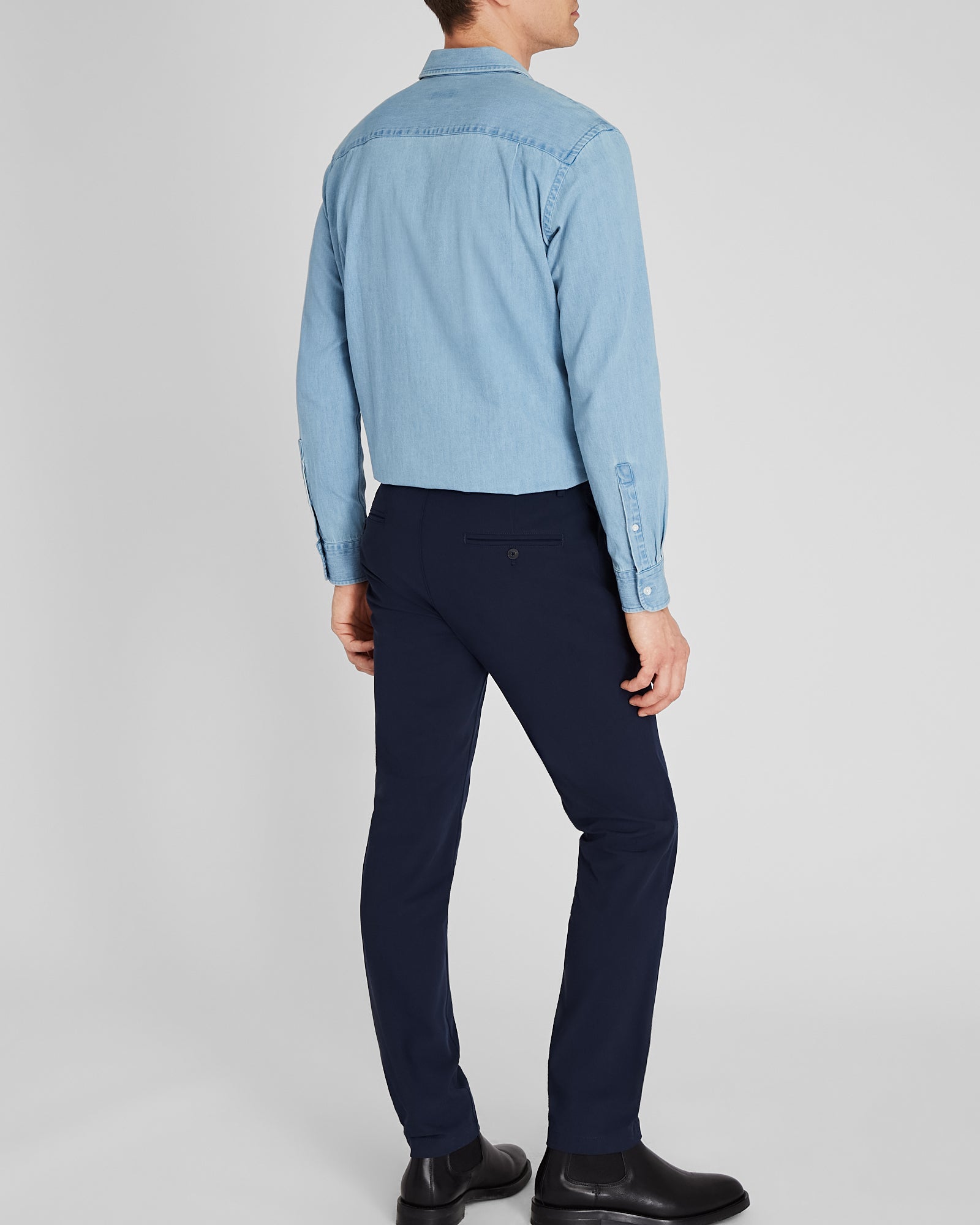 CLUB MONACO - Pantalon technique Connor - Blanc Cassé