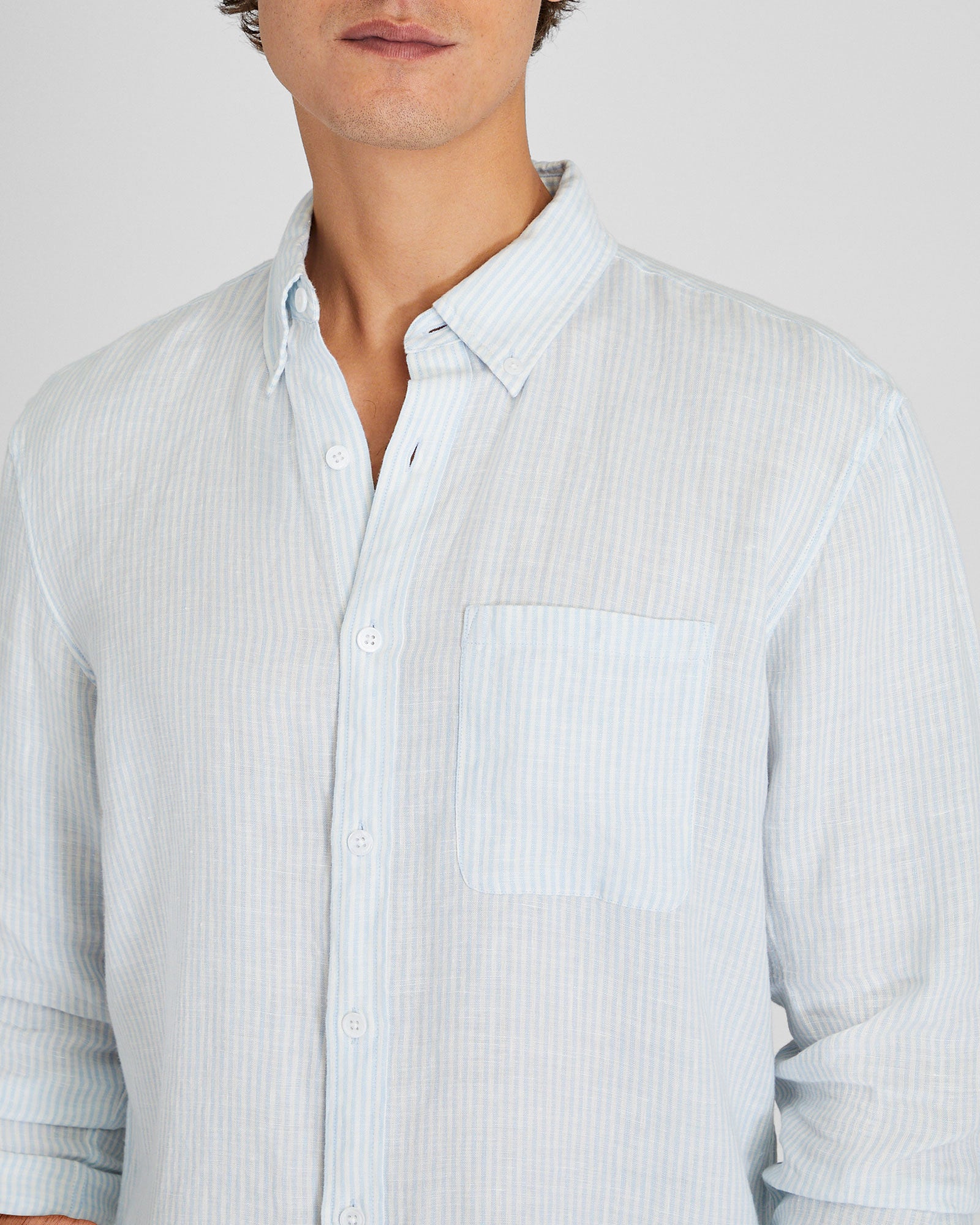 CLUB MONACO - Chemise à rayures à manches longues - Multi