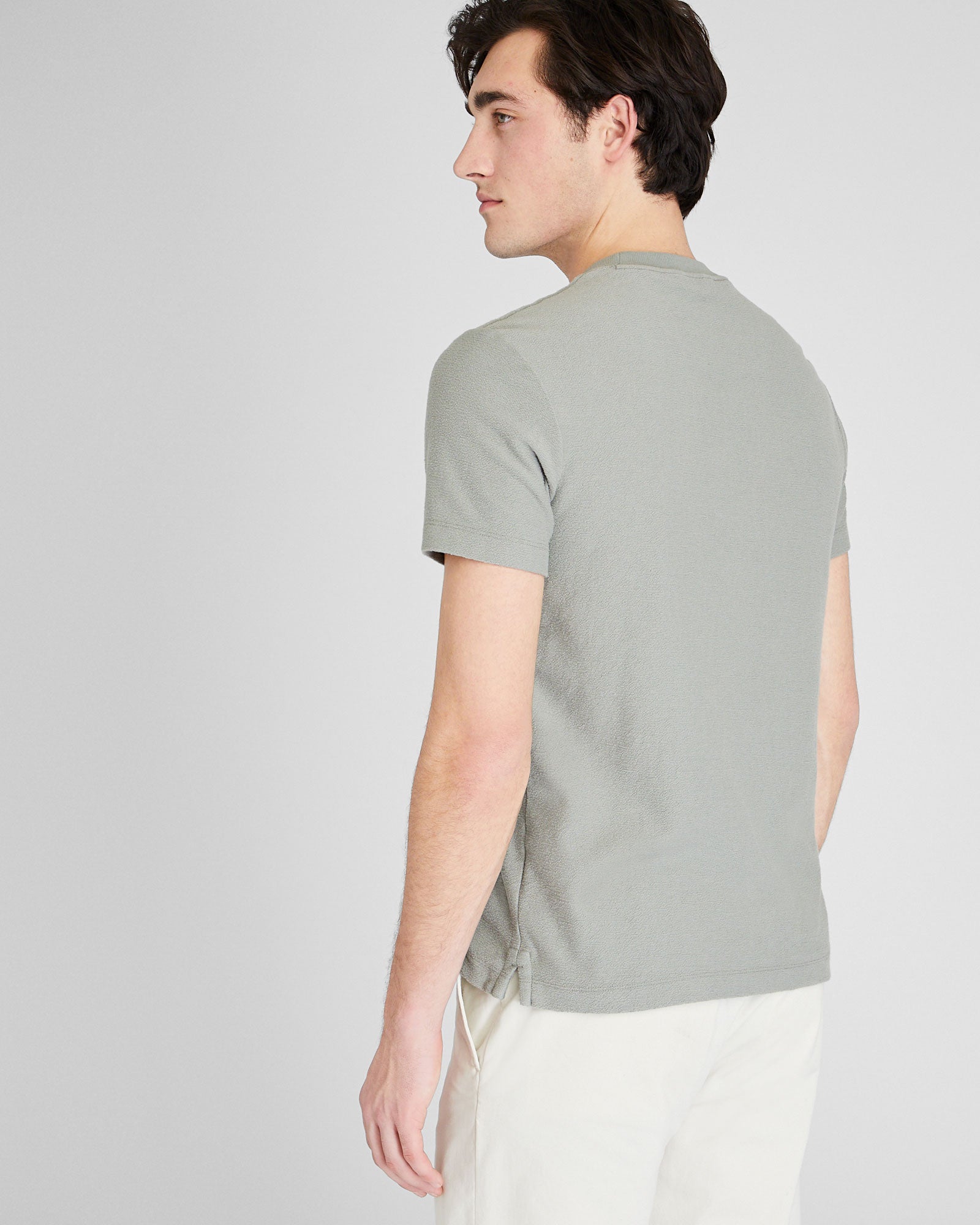 CLUB MONACO - Terry Texture Tee - Fuschia